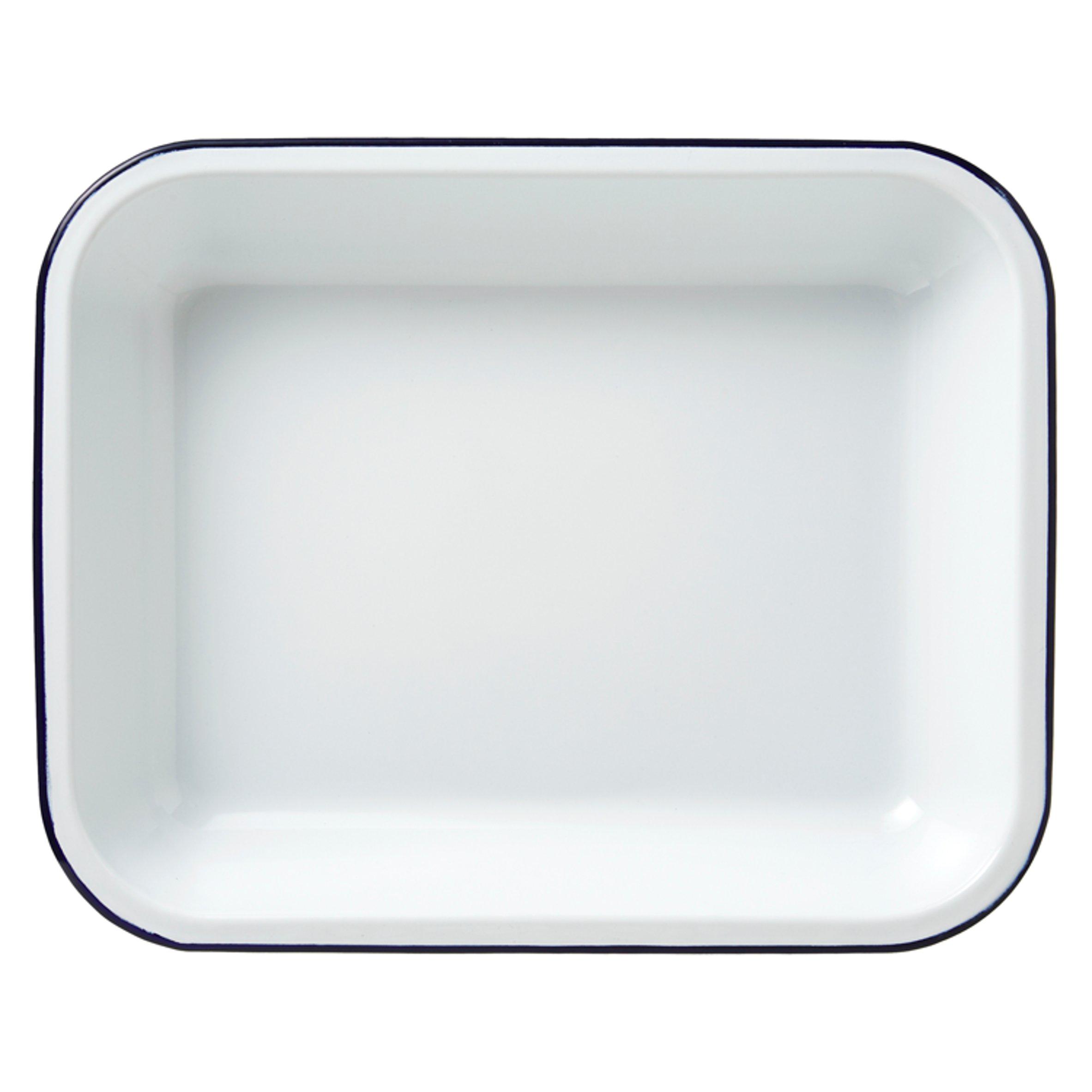 Falcon 37cm Rectangular Enamel Roaster - Blue