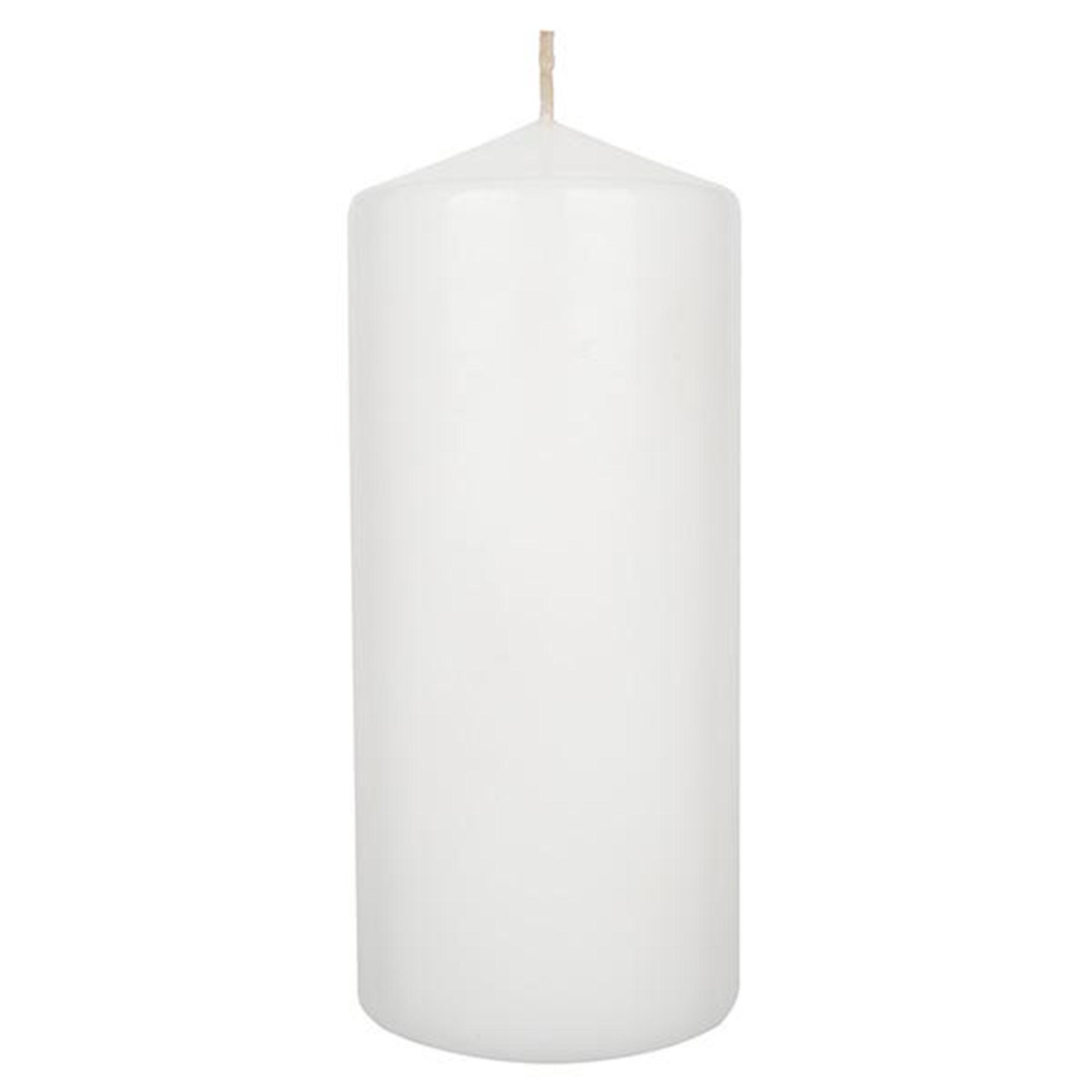Habitat Large Pillar Candle - White