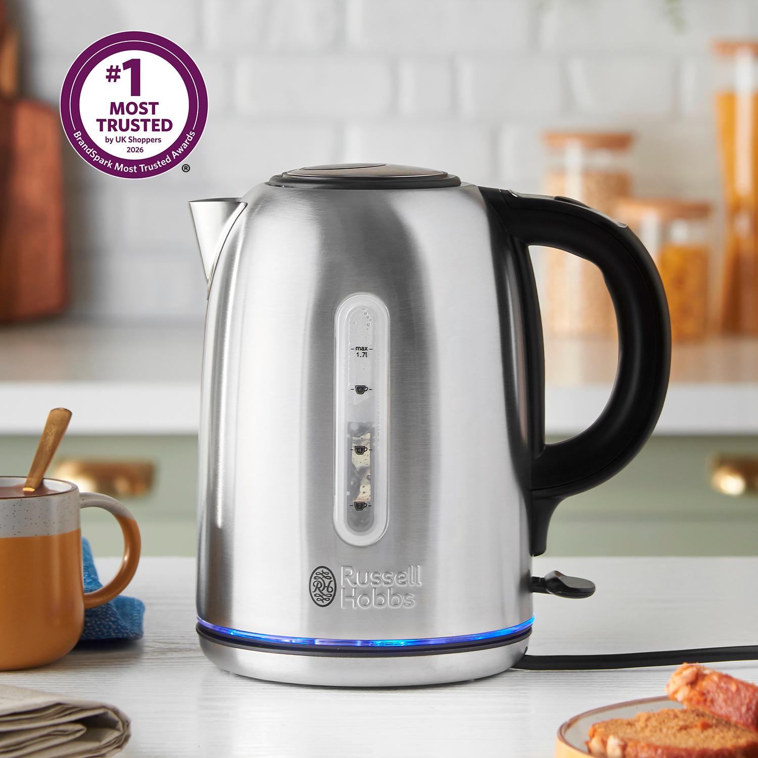 Russell Hobbs Buckingham Quiet Boil Stainless Steel Kettle 20460 thumbnail 3