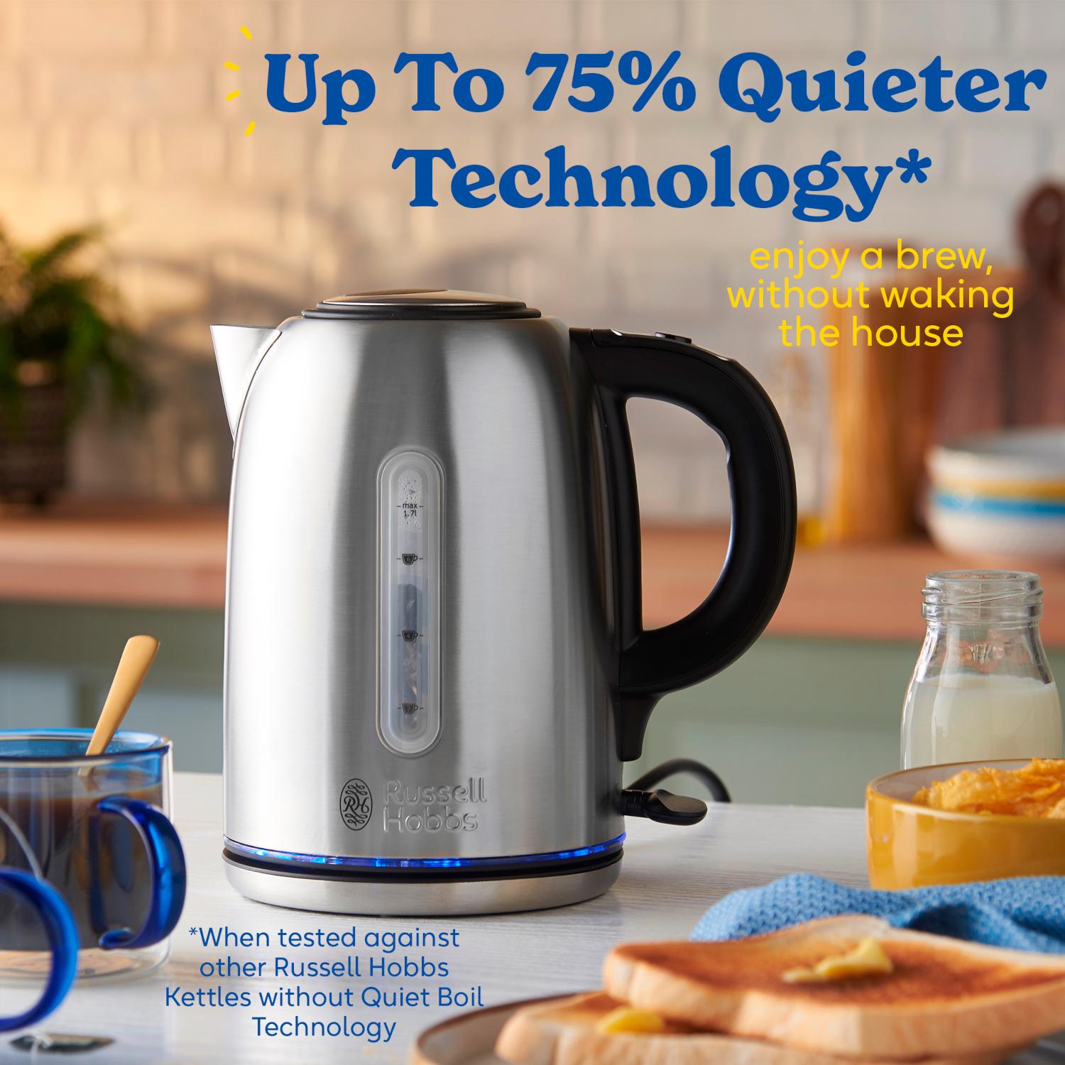Russell Hobbs Buckingham Quiet Boil Stainless Steel Kettle 20460 thumbnail 5