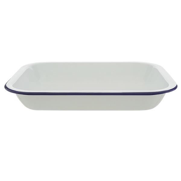 Falcon 28cm Rectangular Enamel Roaster - Blue