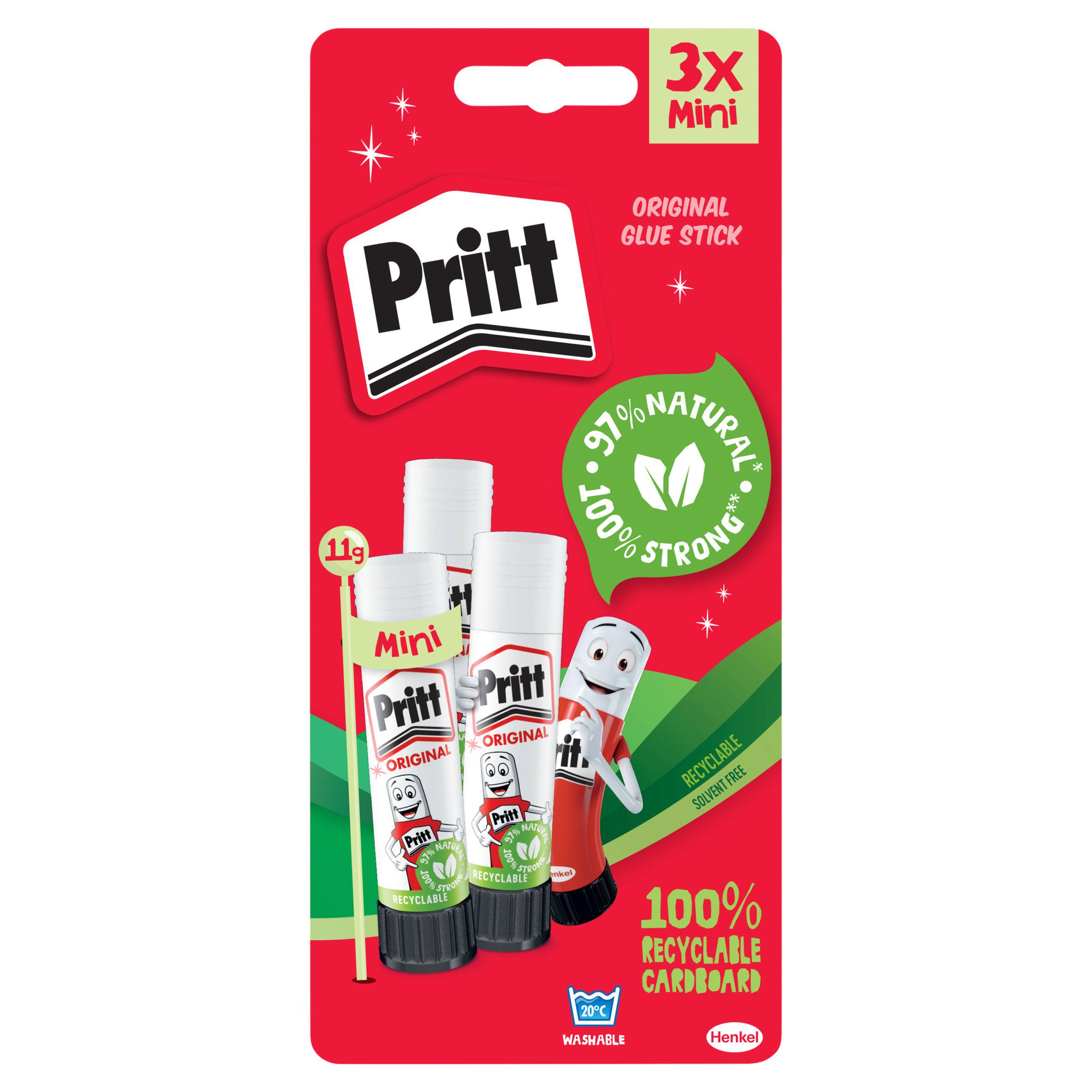 Pritt Glue Stick Value Pack - 11G X 3