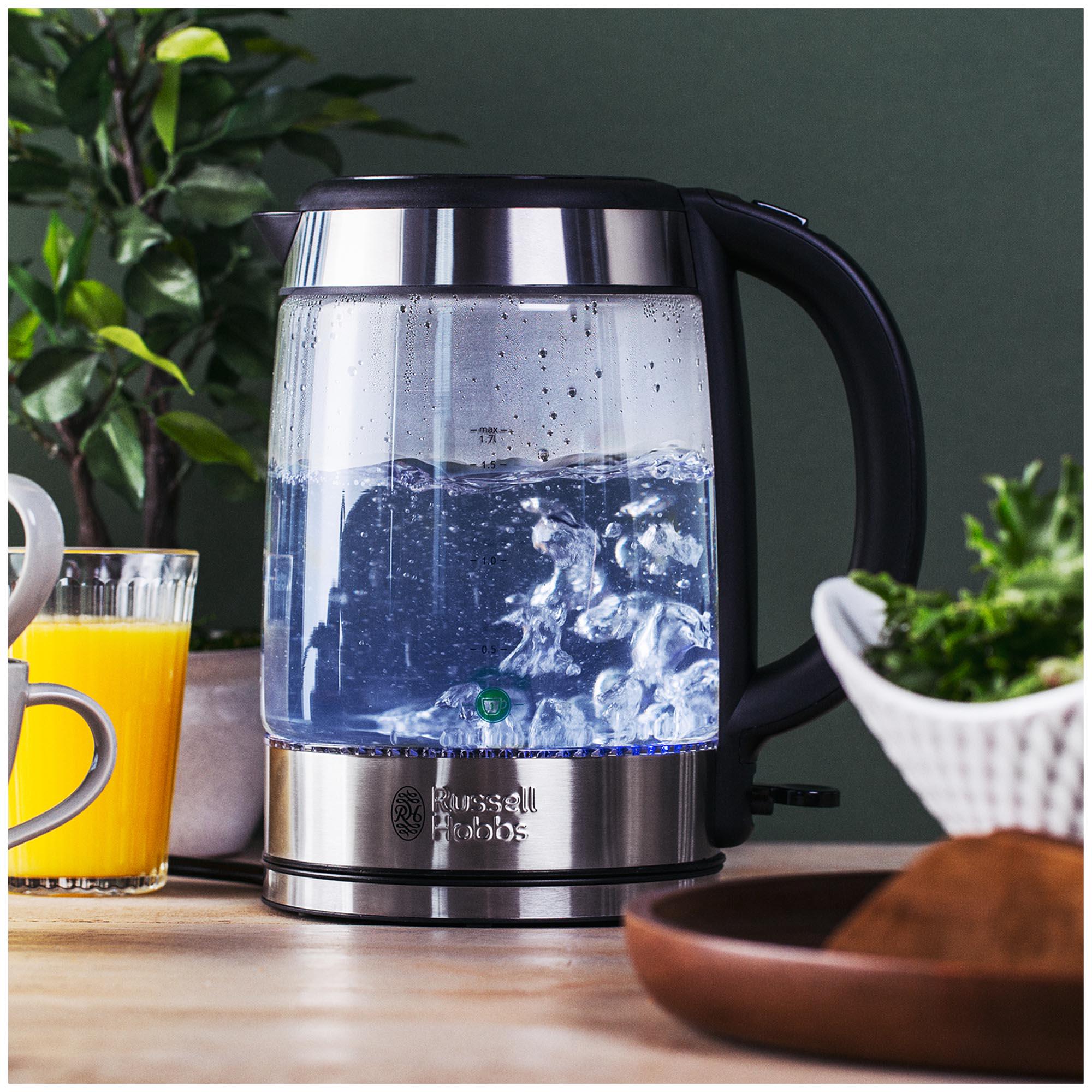 Russell Hobbs Illuminating Black Glass Kettle 21600-10 thumbnail 3