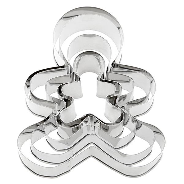 Sainsbury's Home 5 Piece Gingerbread Men Cookie Cutter