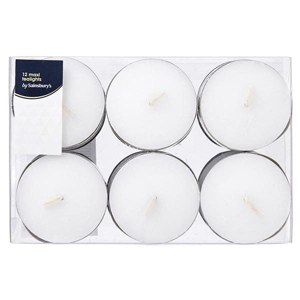 Habitat Pack of 12 Maxi Tealights