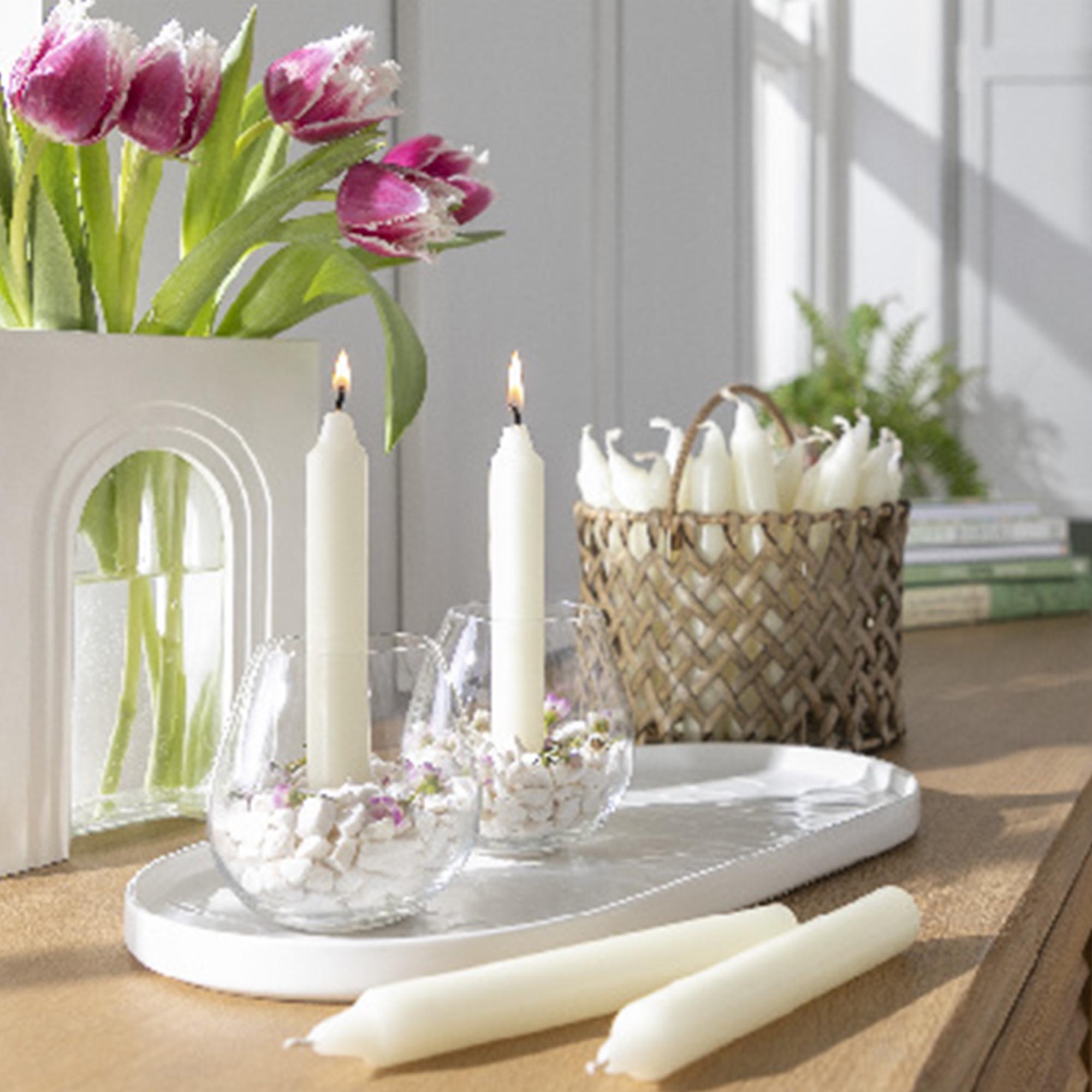 Habitat Unscented Dinner Candles - Pack of 20 thumbnail 2