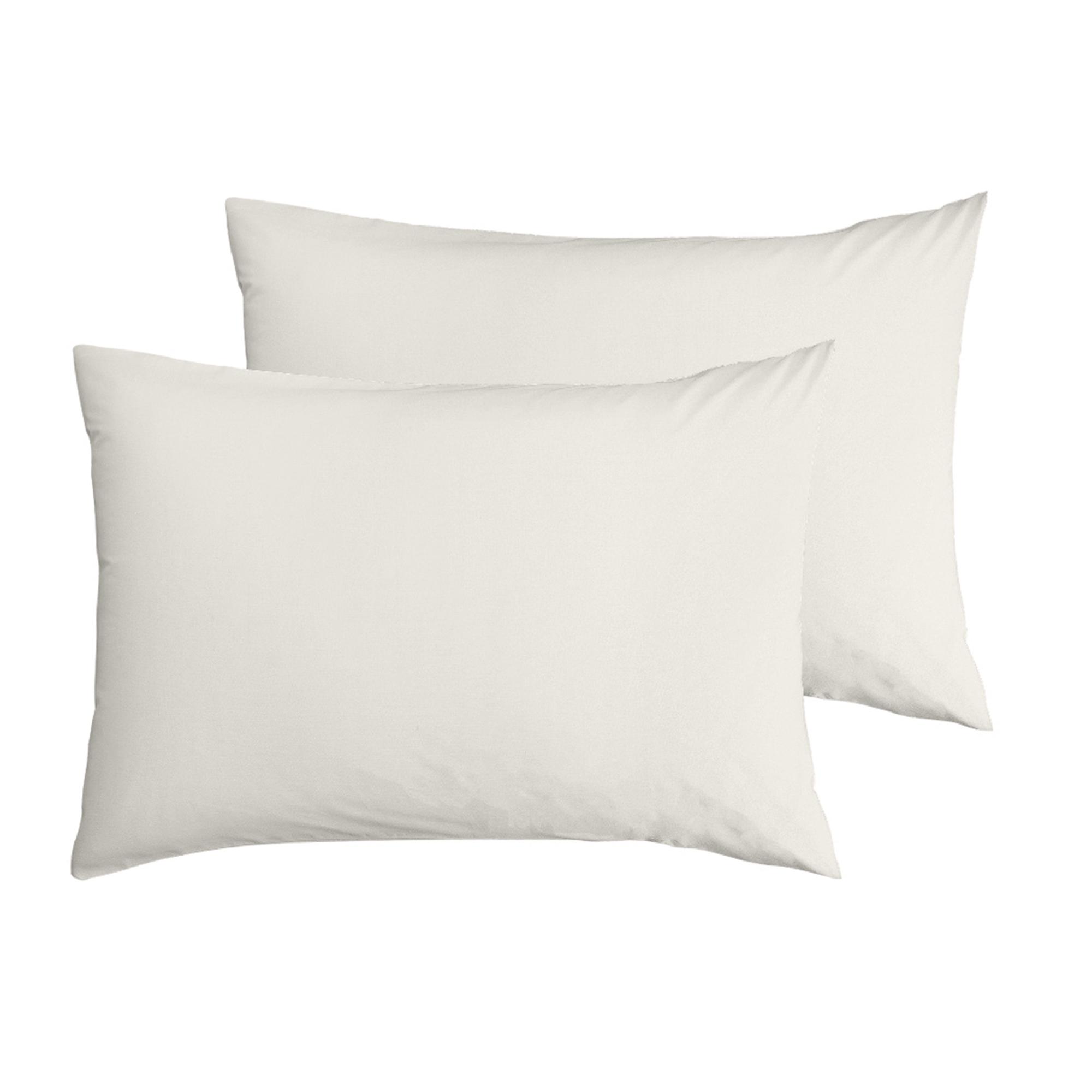 Habitat Cotton Rich 180TC Standard Pillowcase Pair - Cream