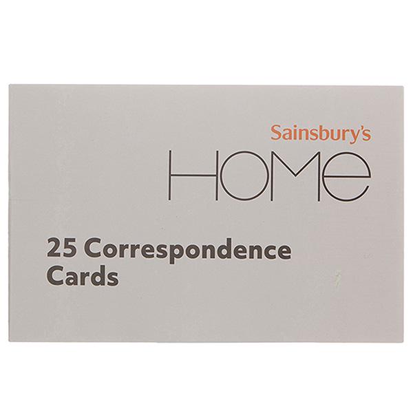 Sainsbury's Home Correspondence Cards 25pk