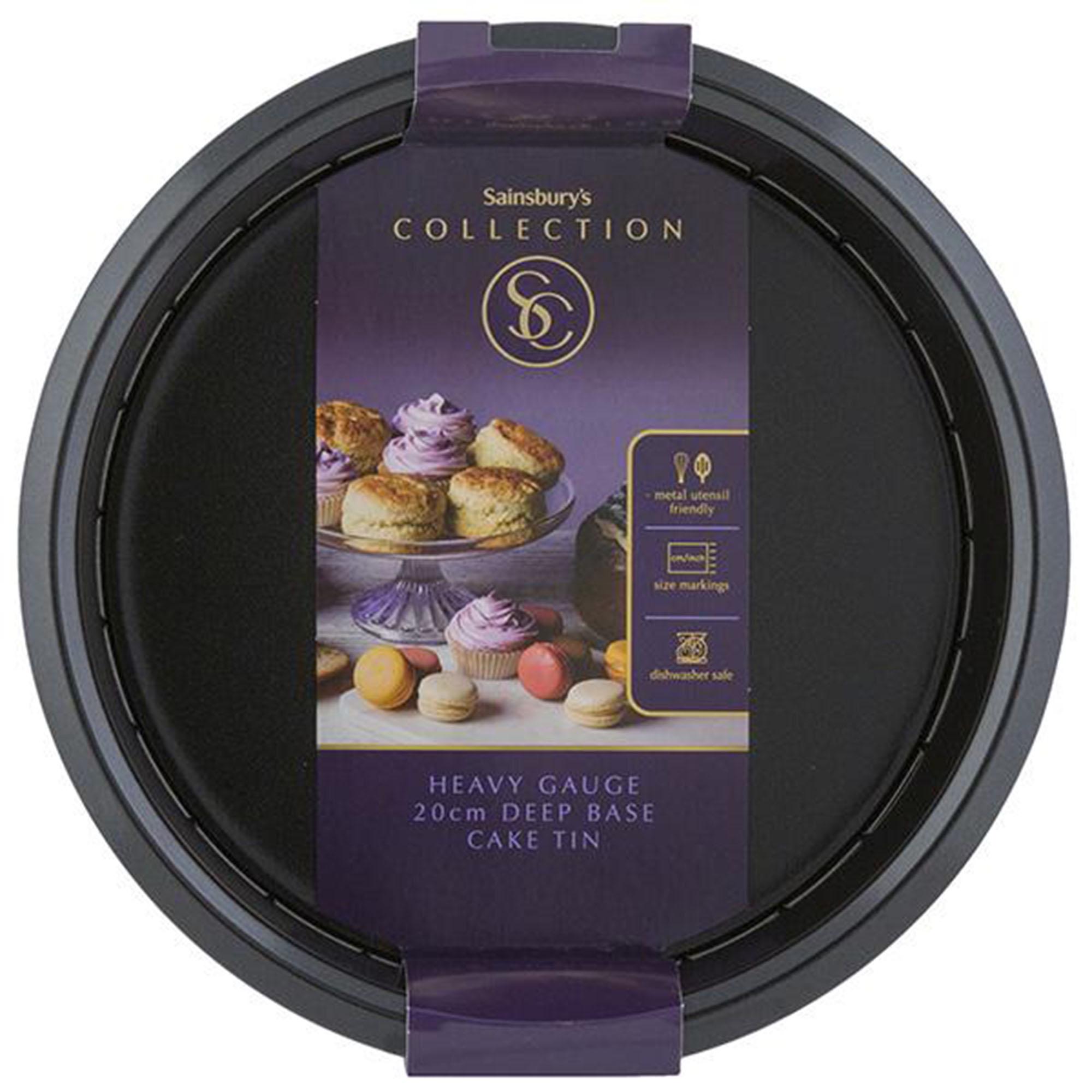 Sainsbury's Home 20cm Collection Black Deep Cake Tin