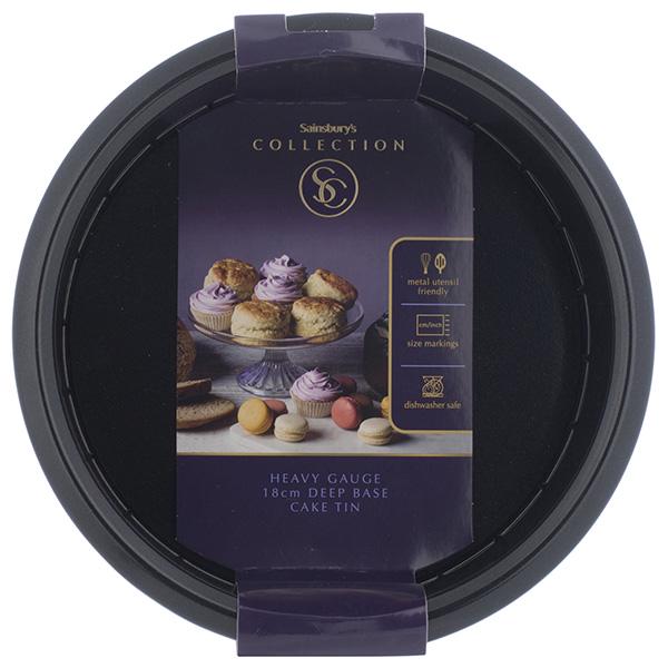 Sainsbury's Home 18cm Black Deep Cake Tin