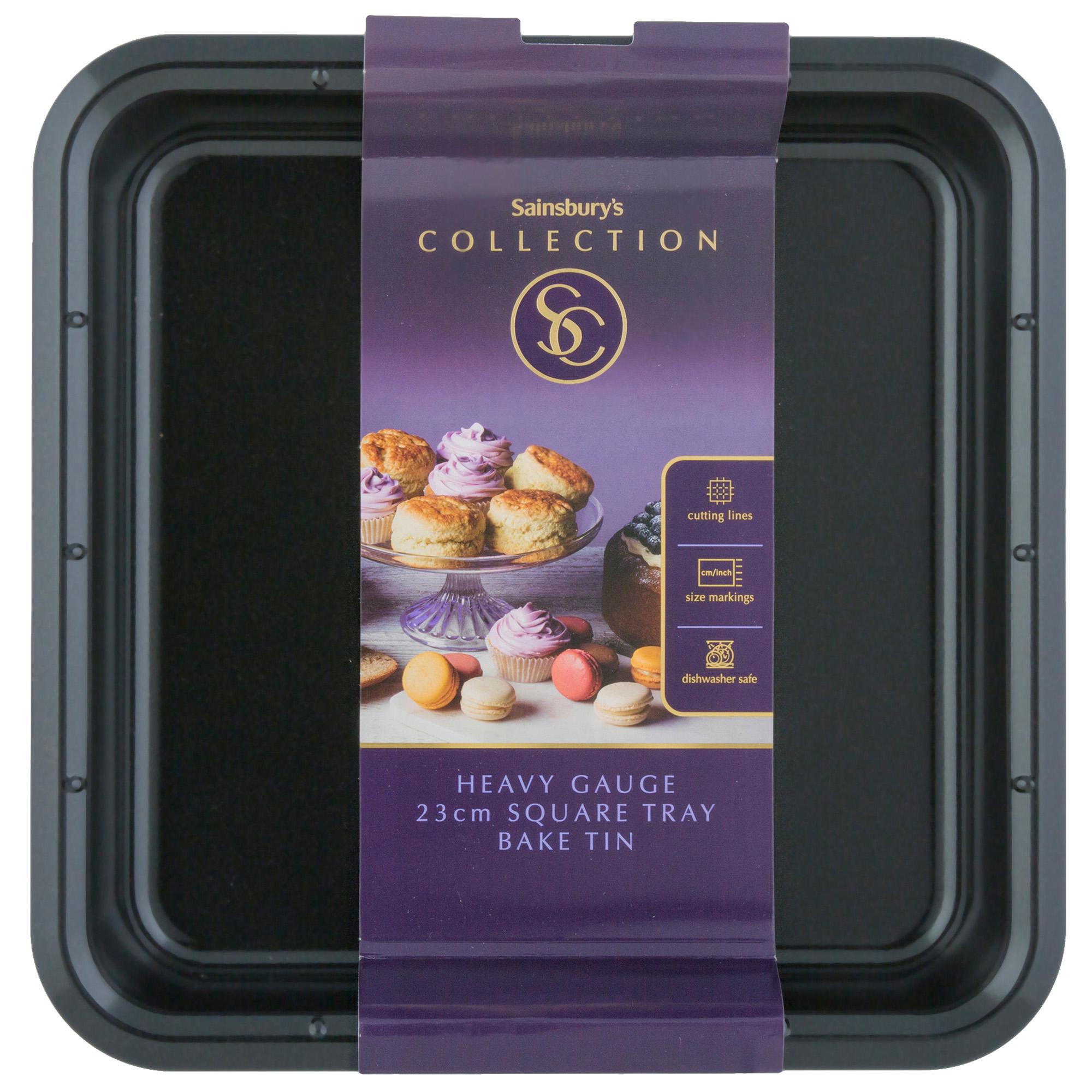 Sainsbury's Home Square Tray Bake Tin - Black