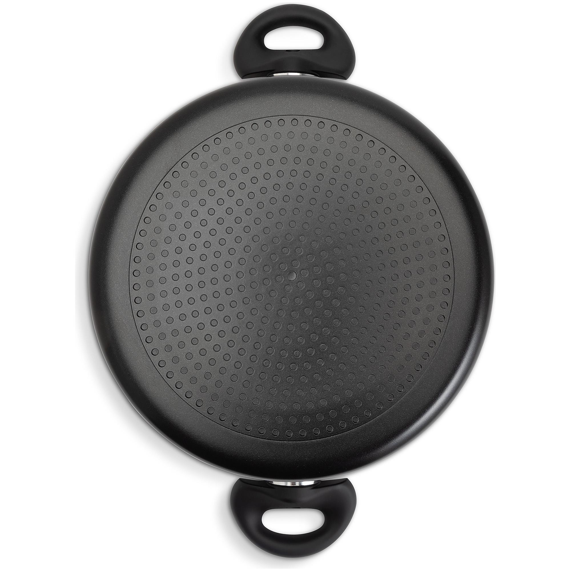Habitat 24cm Aluminium Stockpot - Black thumbnail 3