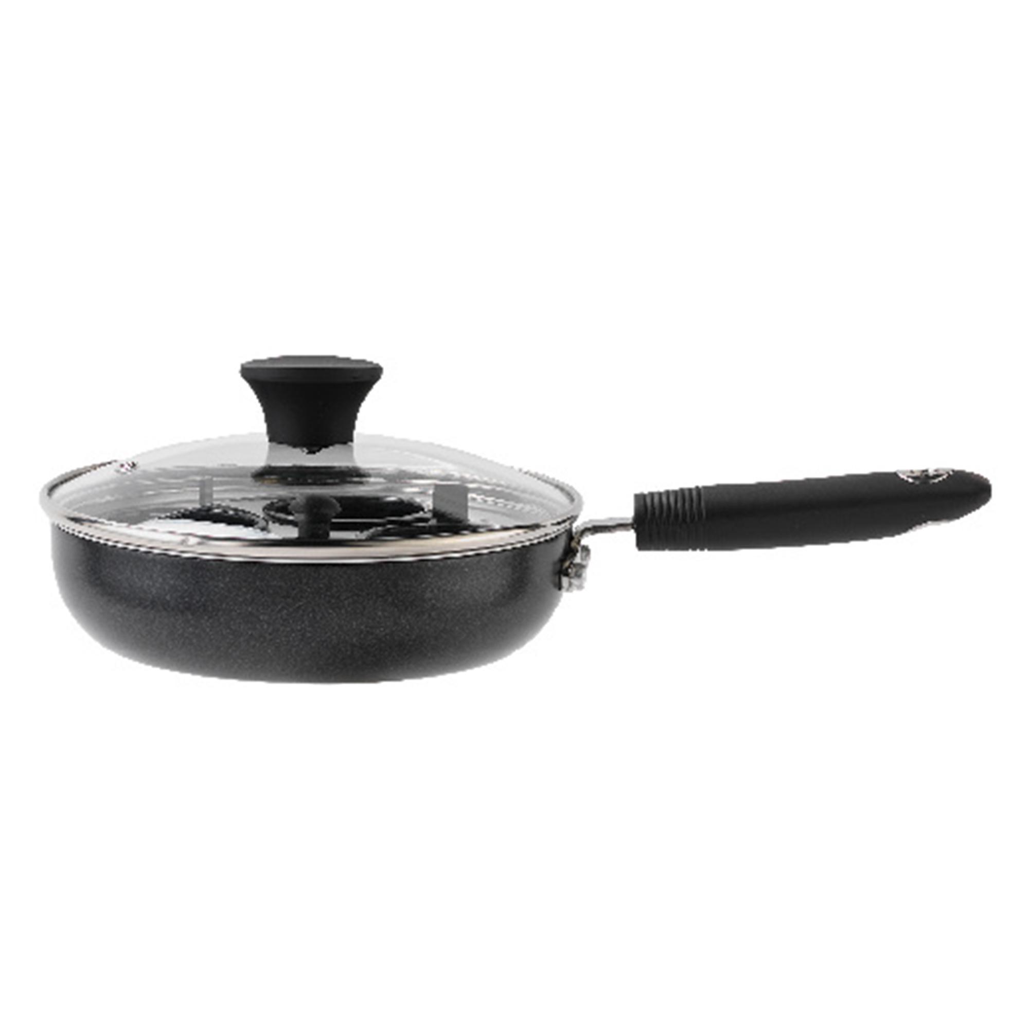 Sainsbury's Home Aluminium Egg Poacher - Black