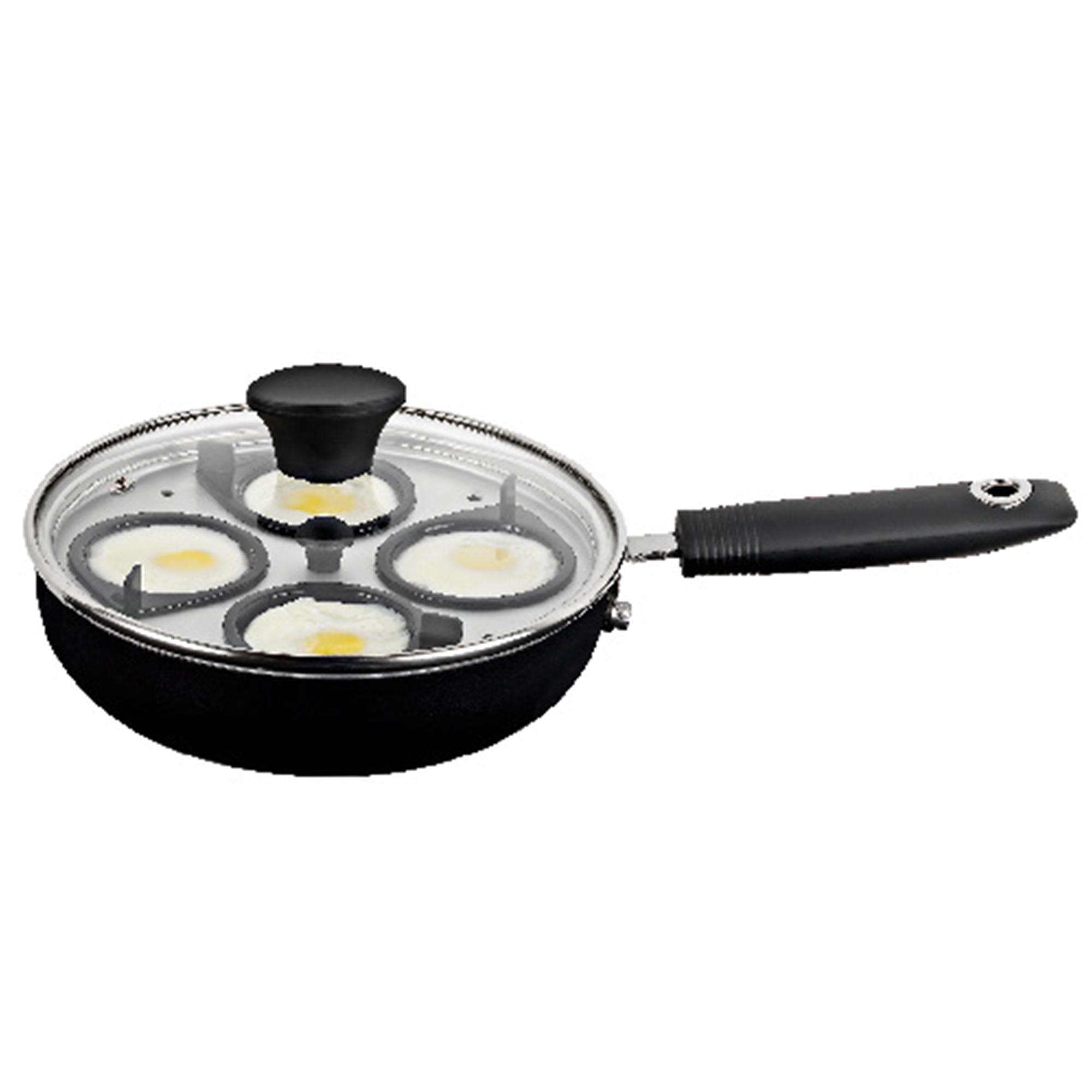 Sainsbury's Home Aluminium Egg Poacher - Black thumbnail 3