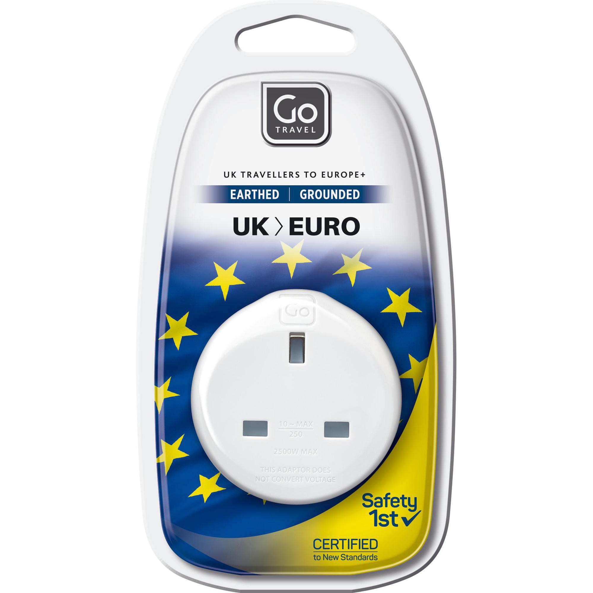 Go Travel UK-EU Adaptor