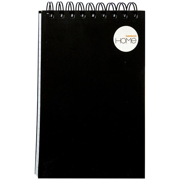 Sainsbury's Home Reporters Pad Hardback Black
