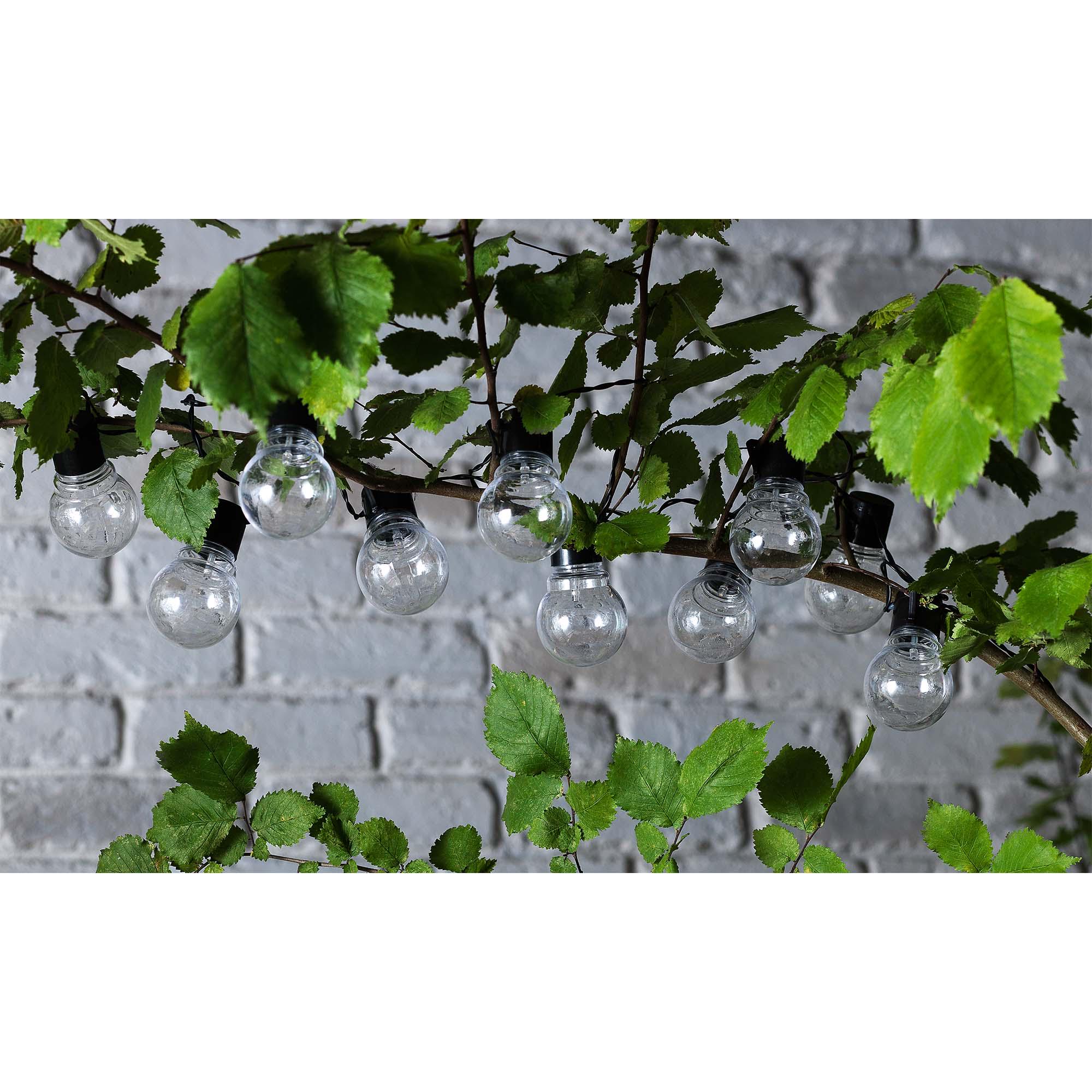 Sainsbury's Home Pack of 20 Solar Festoon Clear Lights thumbnail 3