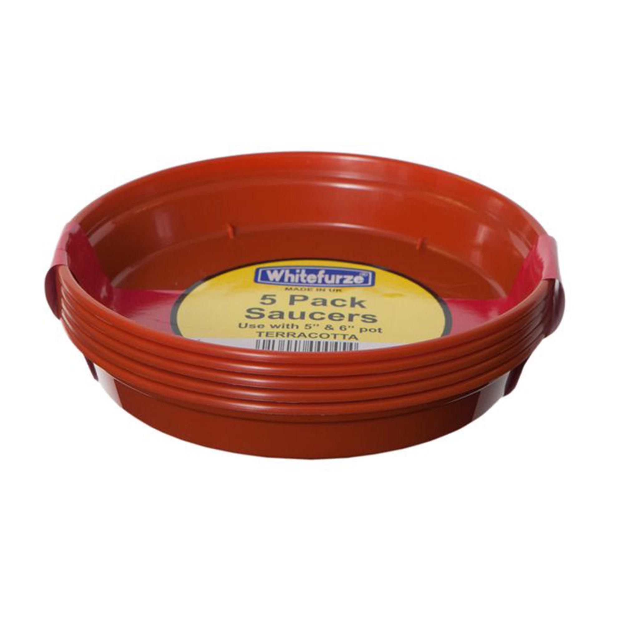 Whitefurze Pack of 5 Saucer - 15cm