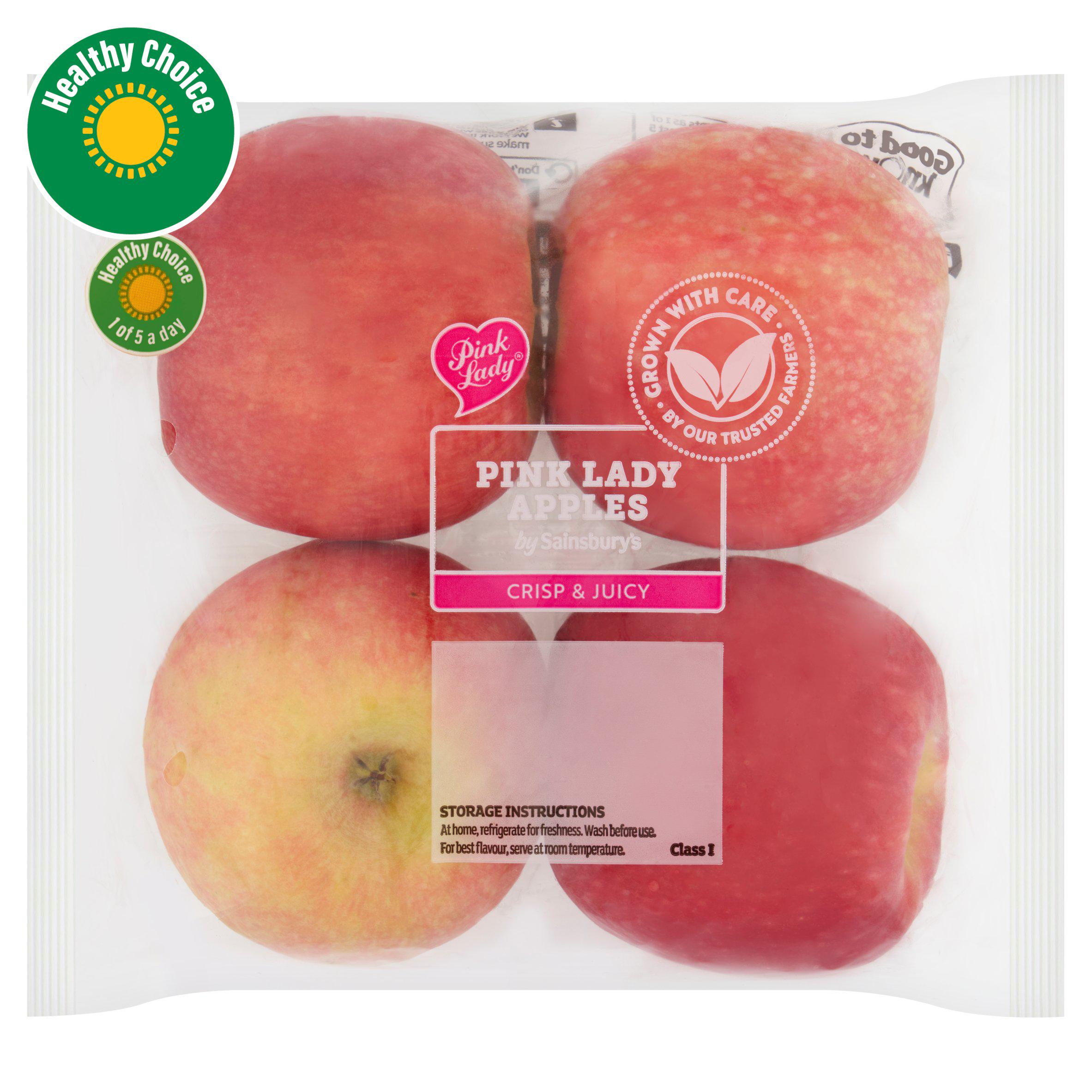 Sainsbury's Pink Lady Apples x4