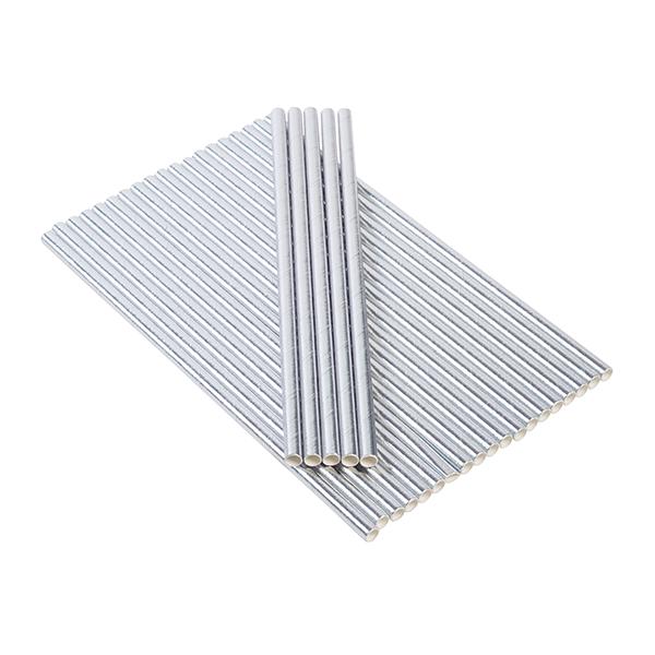 Sainsbury's Home Pack of 25 Silver Straws