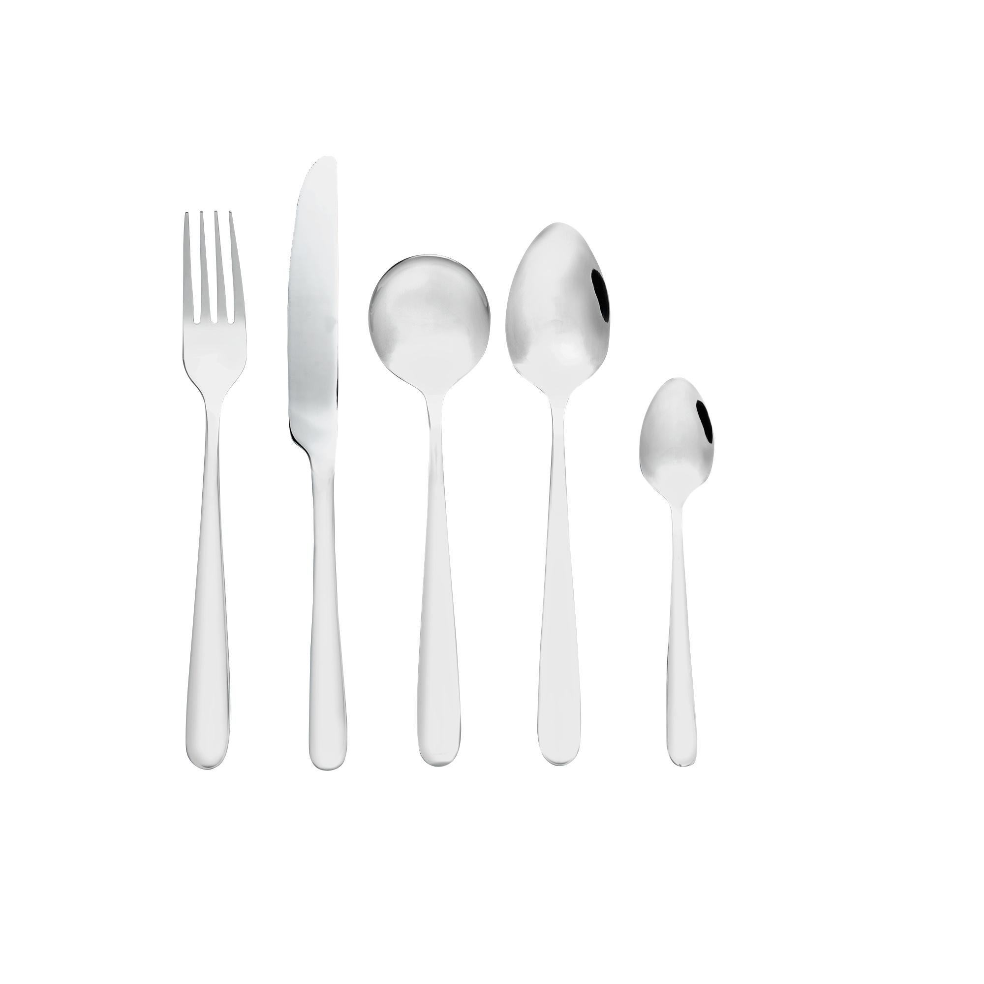 Habitat 30pc Curve Cutlery Set