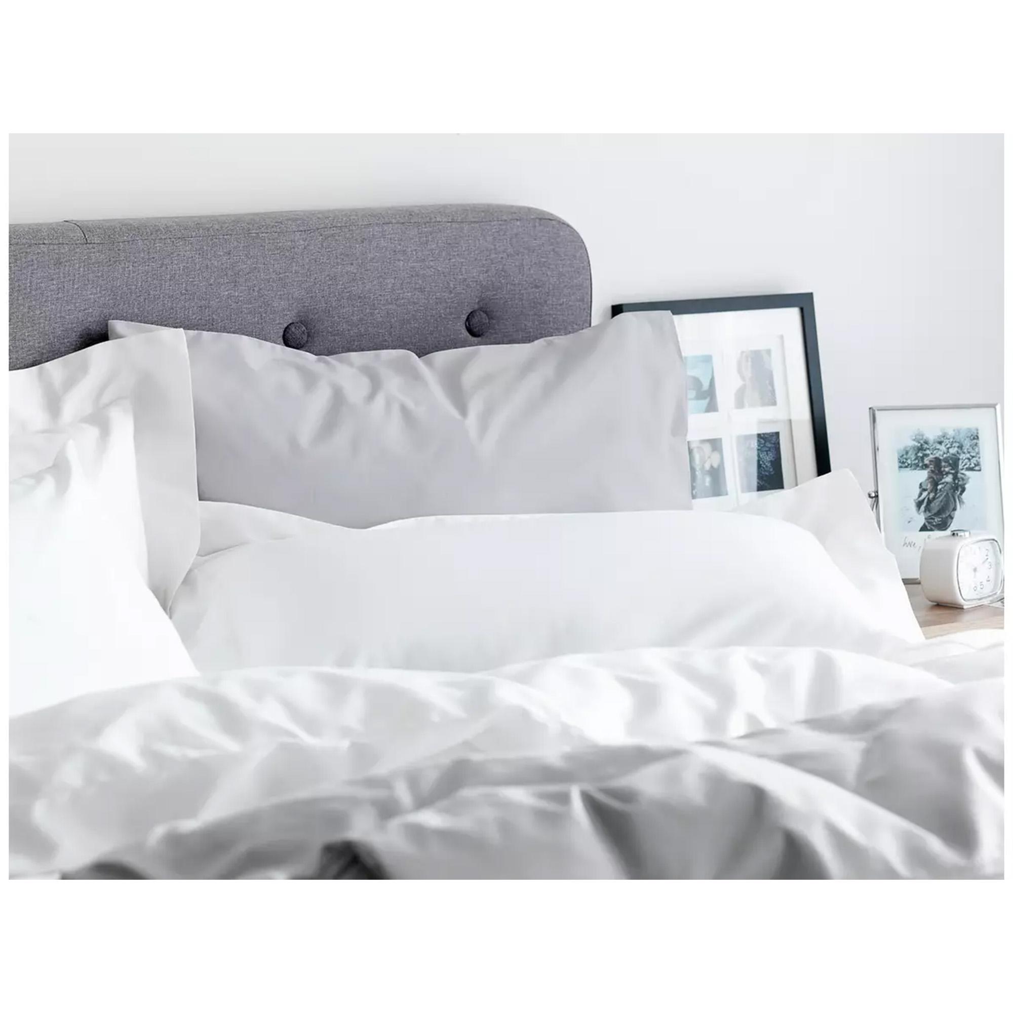 Habitat Pure Cotton 200TC Standard Pillowcase Pair - White thumbnail 2