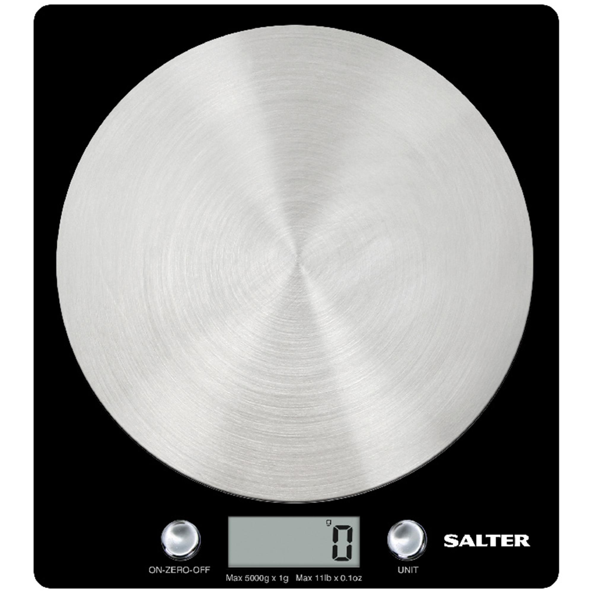 Salter Electronic Scale with Steel Platform - Black