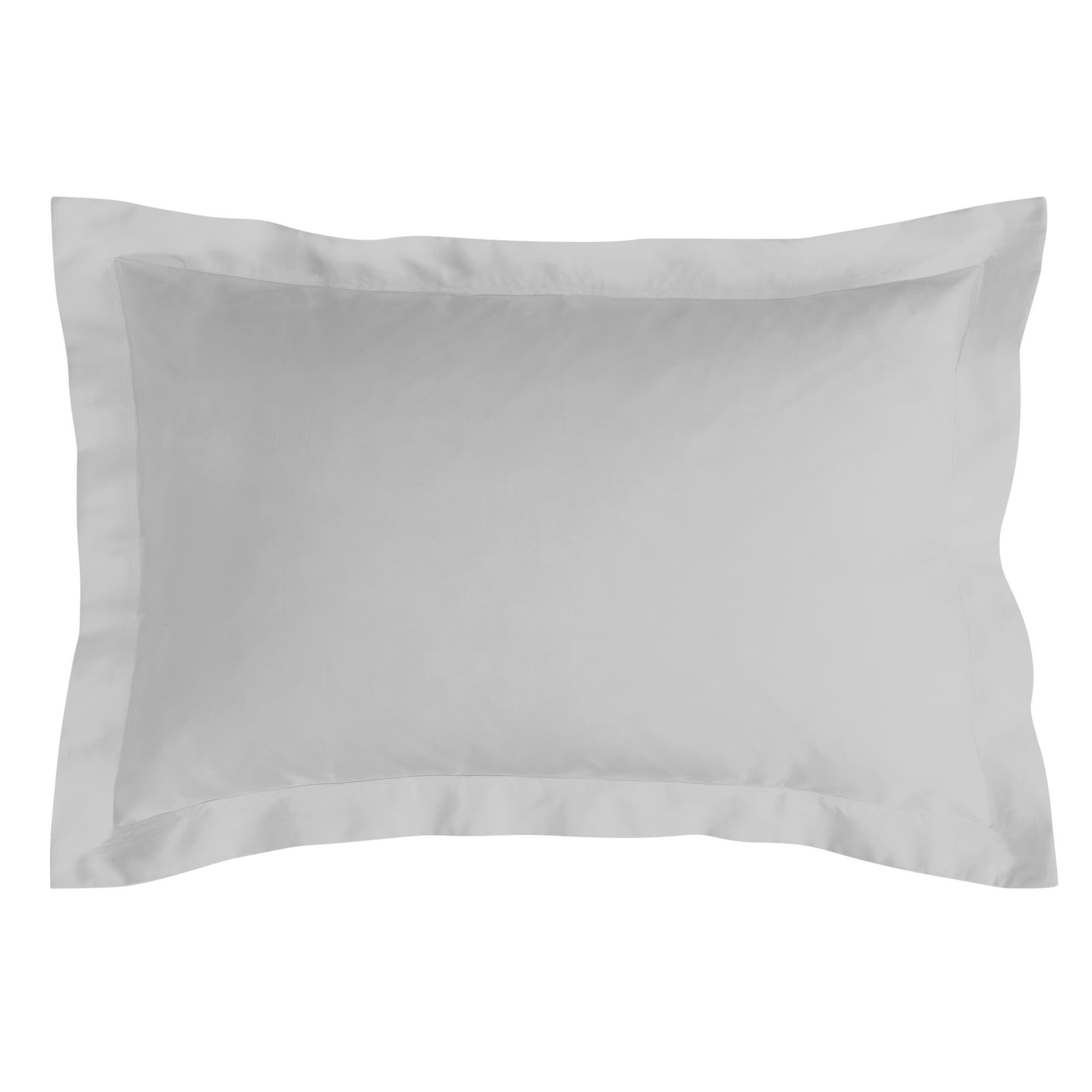 Sainsbury's Home Cotton Rich Oxford Pillowcase Pair Dove Grey thumbnail 3