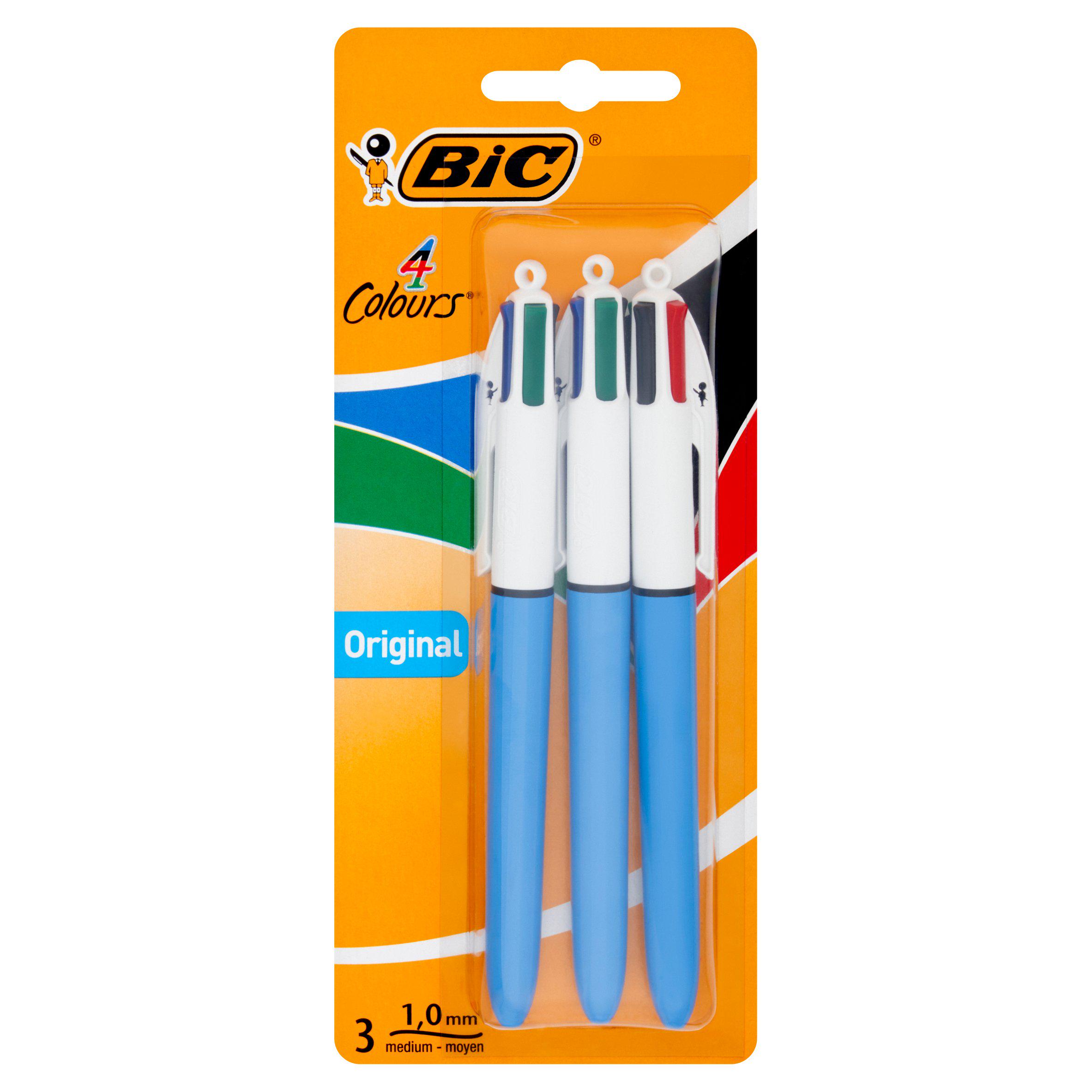 BIC 4 Colours Original Retractable Ballpoint Pens