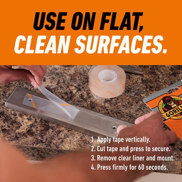 Gorilla Heavy Duty Mounting Tape - Clear thumbnail 2