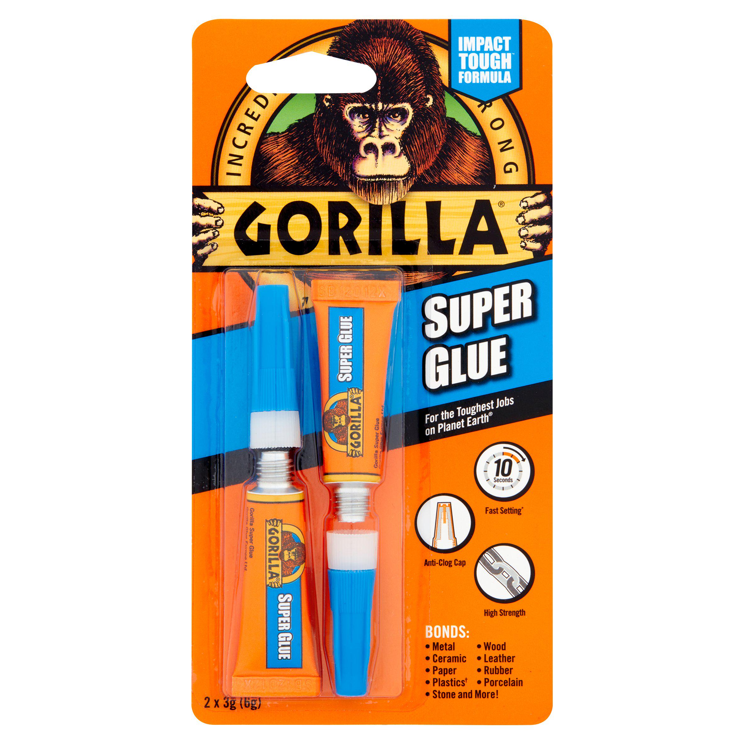 Gorilla Pack of 2 Superglue - 3g