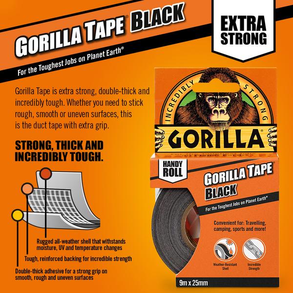 Gorilla Handy Roll Tape - 9m thumbnail 4