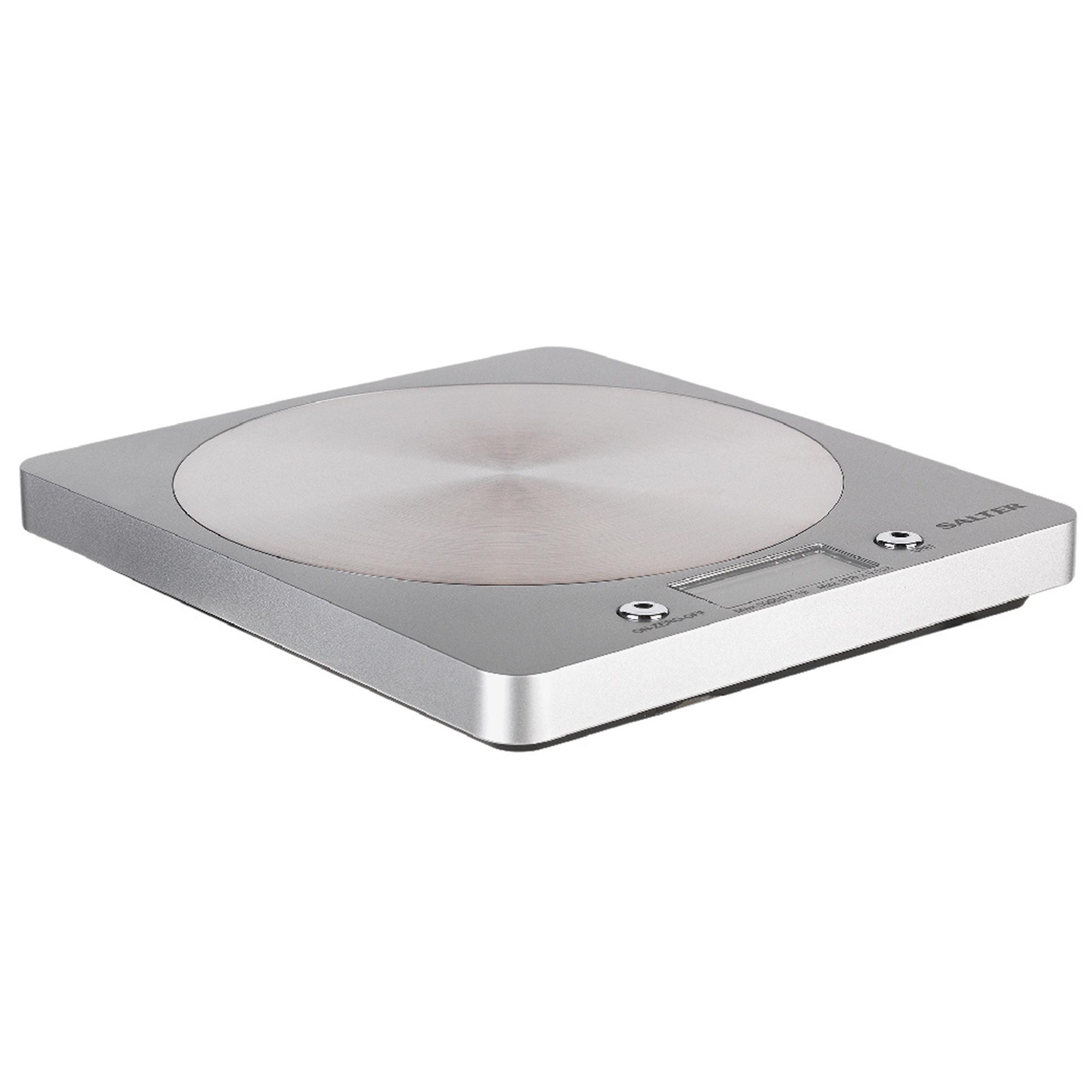 Salter Electronic Kitchen Scale with Steel Platform- Silver thumbnail 3