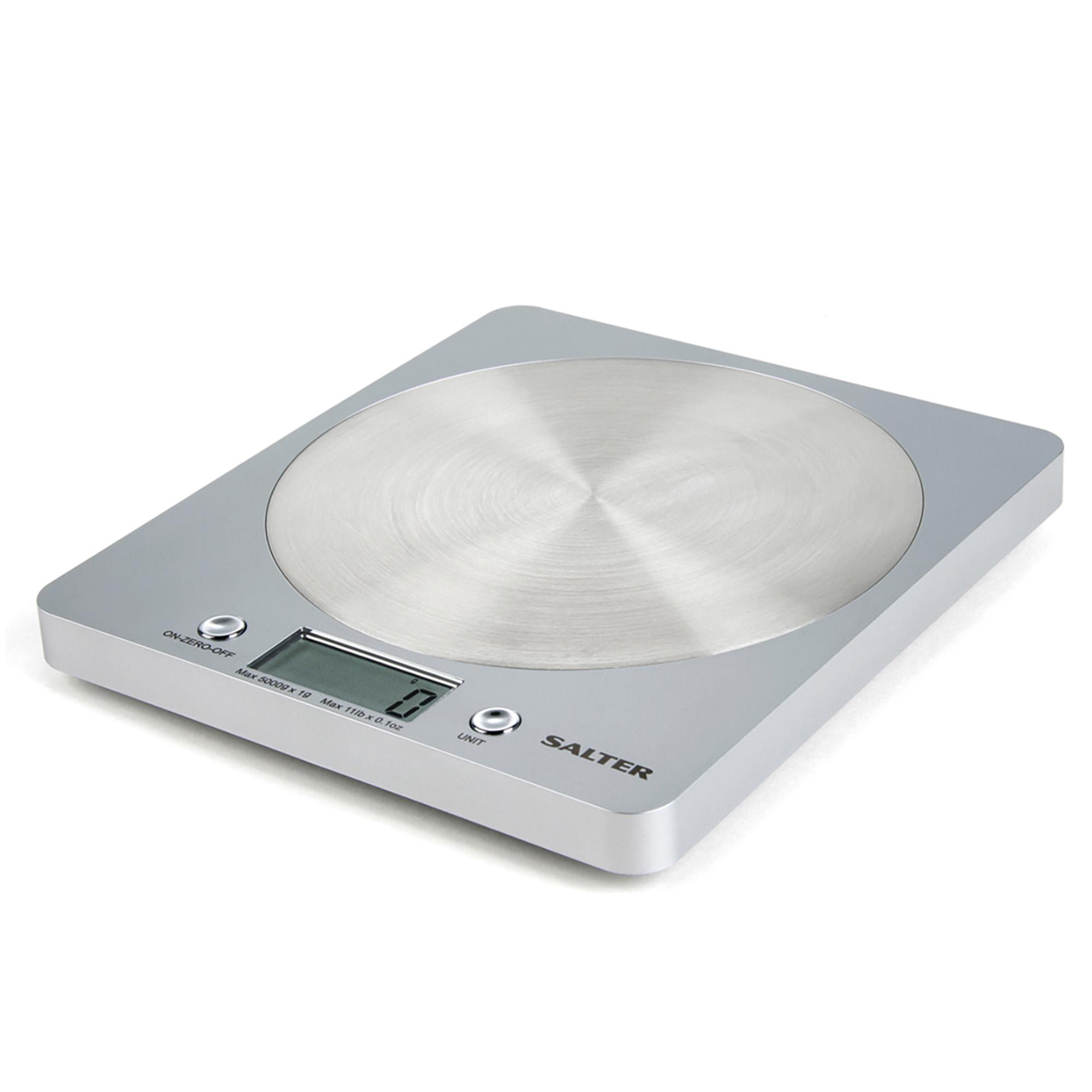 Salter Electronic Kitchen Scale with Steel Platform- Silver thumbnail 5
