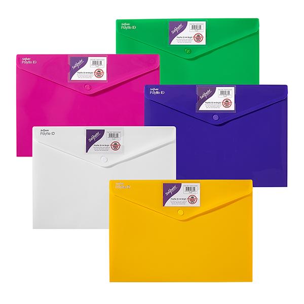 Snopake Polyfile ID Bright Assortment A4