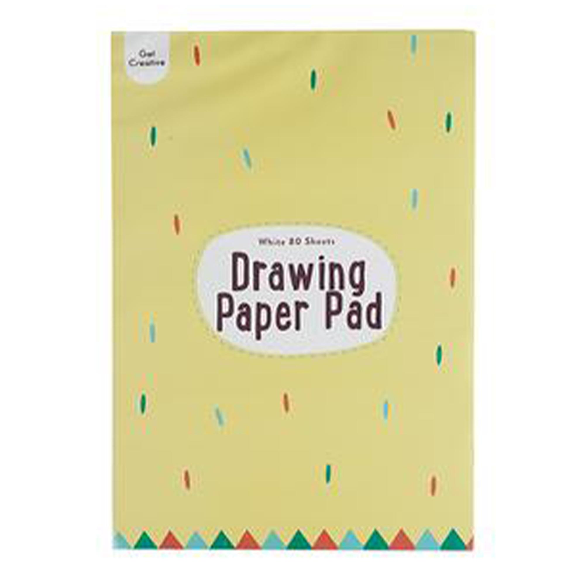 Get Creative 80 Sheets White Drawing Paper Pad 80