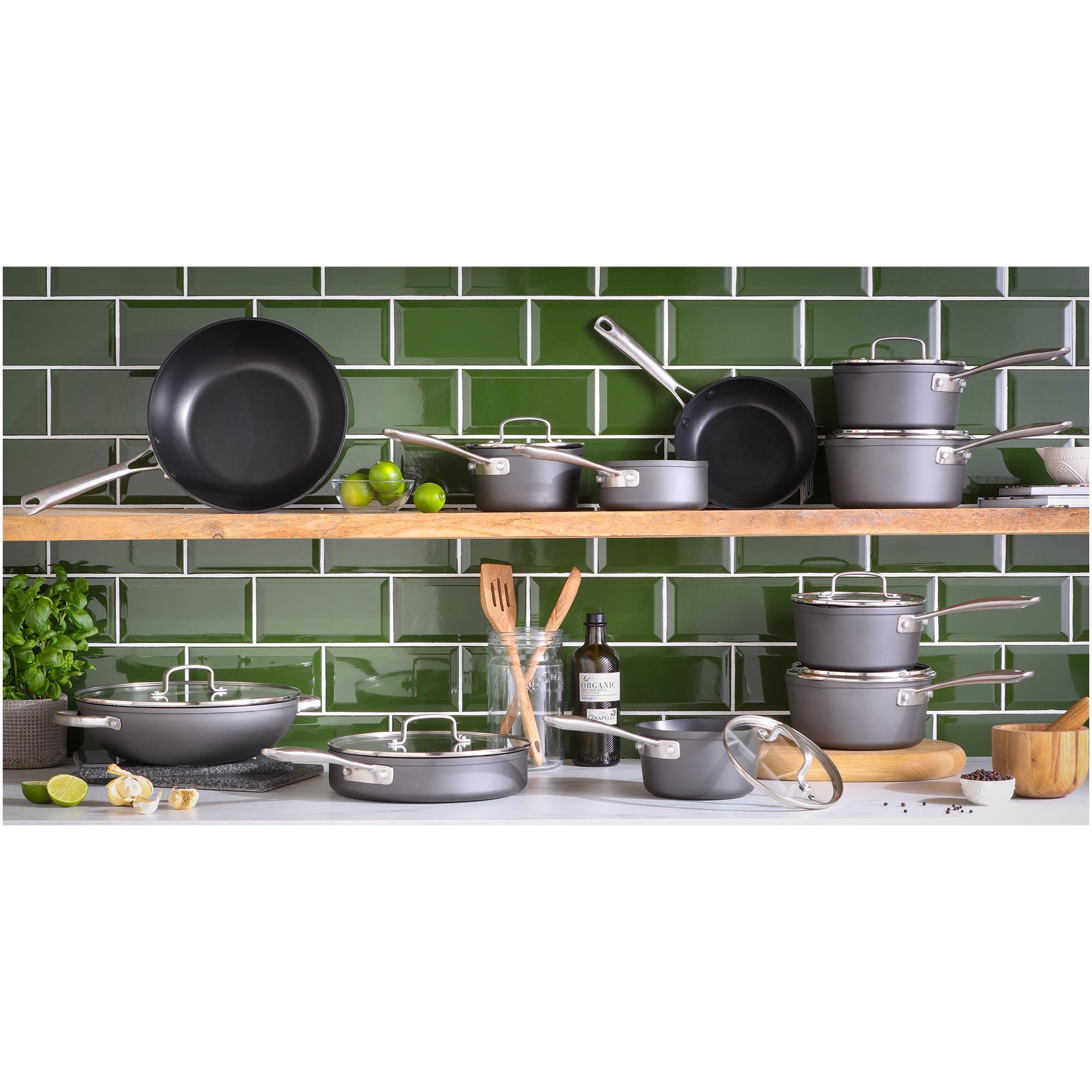 Habitat 3 Piece Hard Anodised Aluminium Saucepan Set thumbnail 2