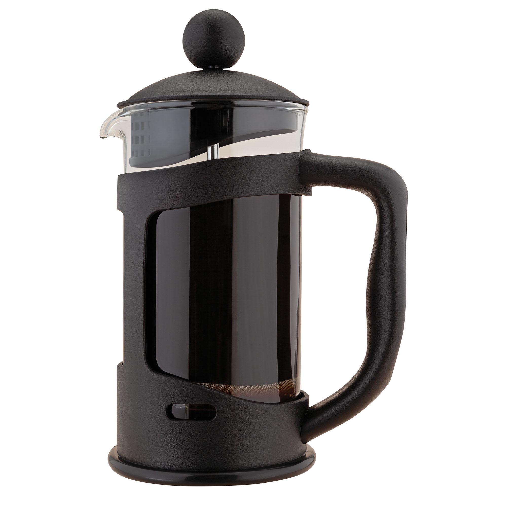 Habitat 3 Cup Plastic Cafetiere - Black thumbnail 2