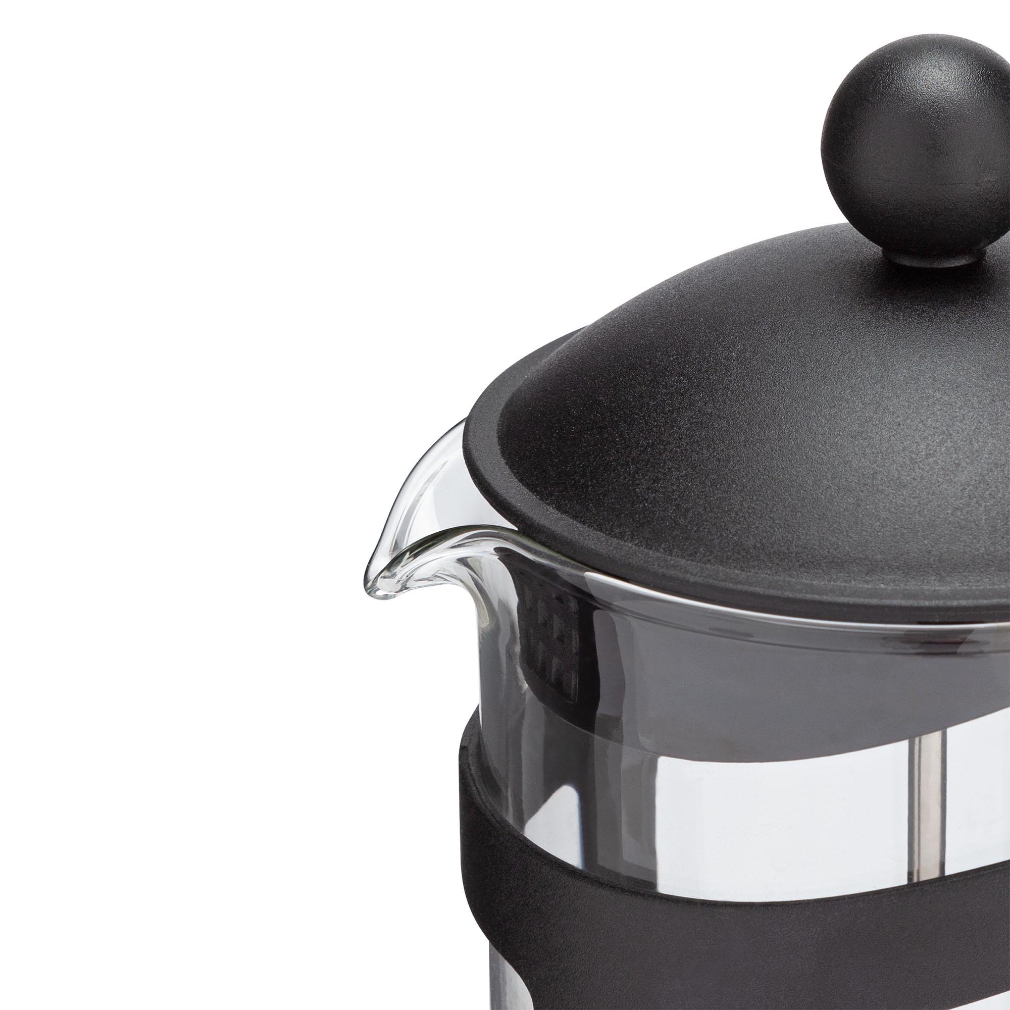 Habitat 8 Cup Plastic Cafetiere - Black thumbnail 4