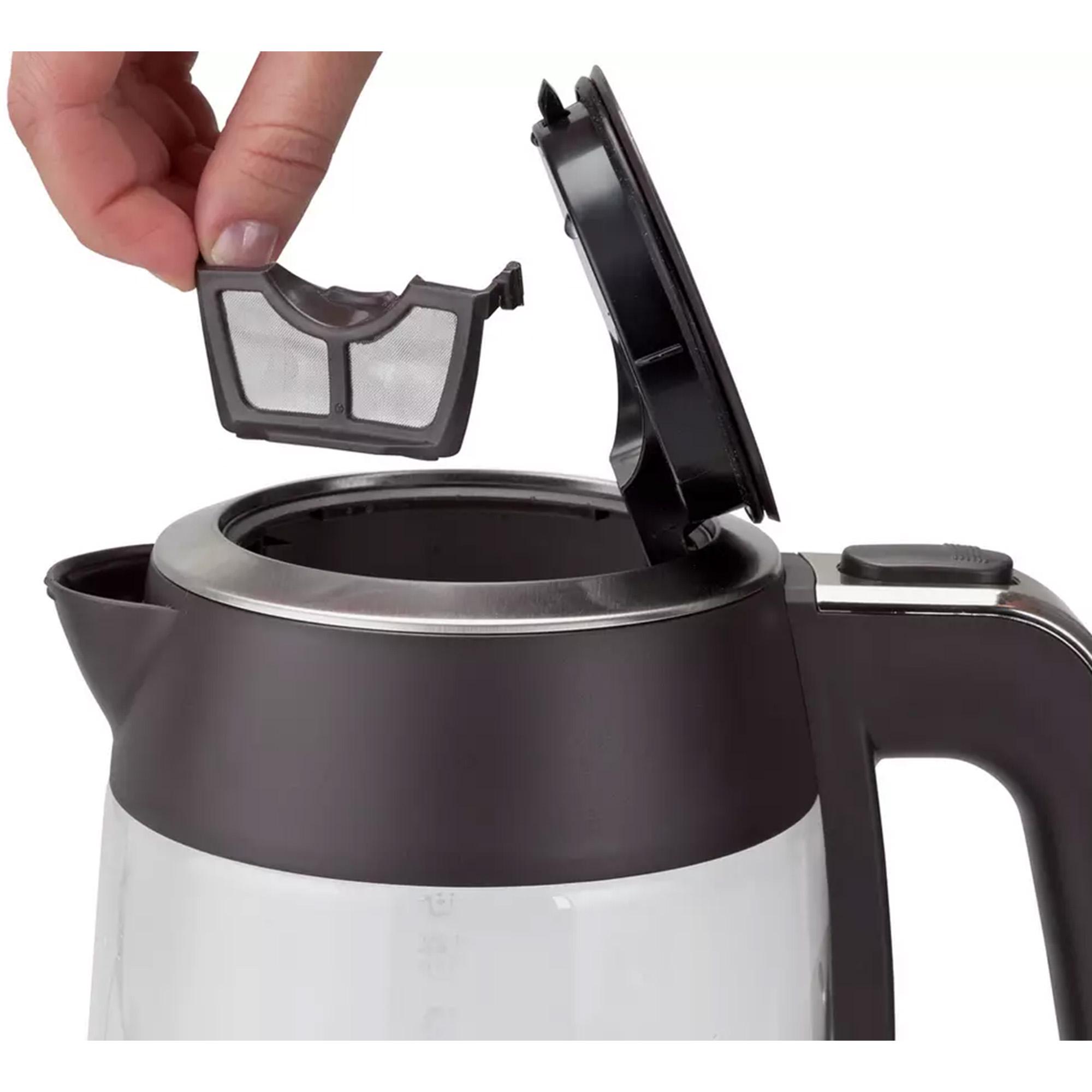 Cookworks Illuminating Kettle - Glass and Stainless Steel thumbnail 3