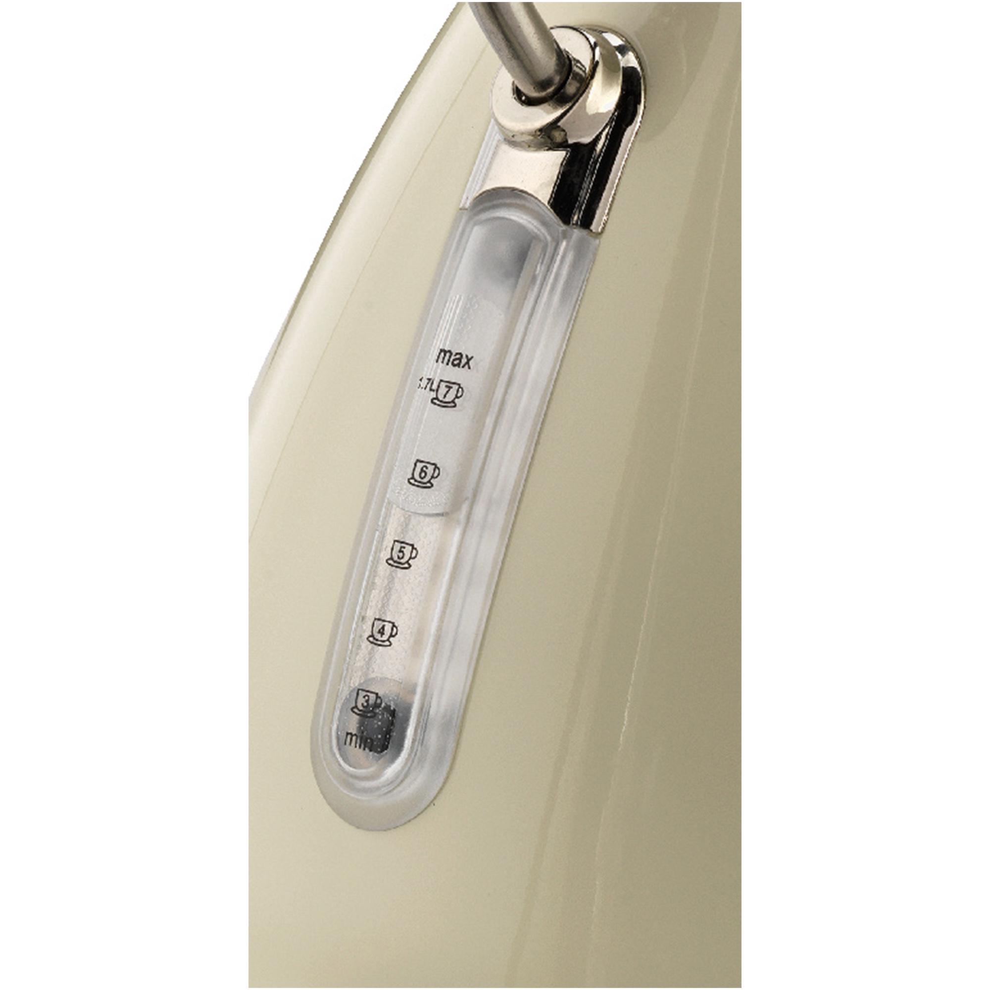 Cookworks Almond Metal Pyramid Kettle thumbnail 2