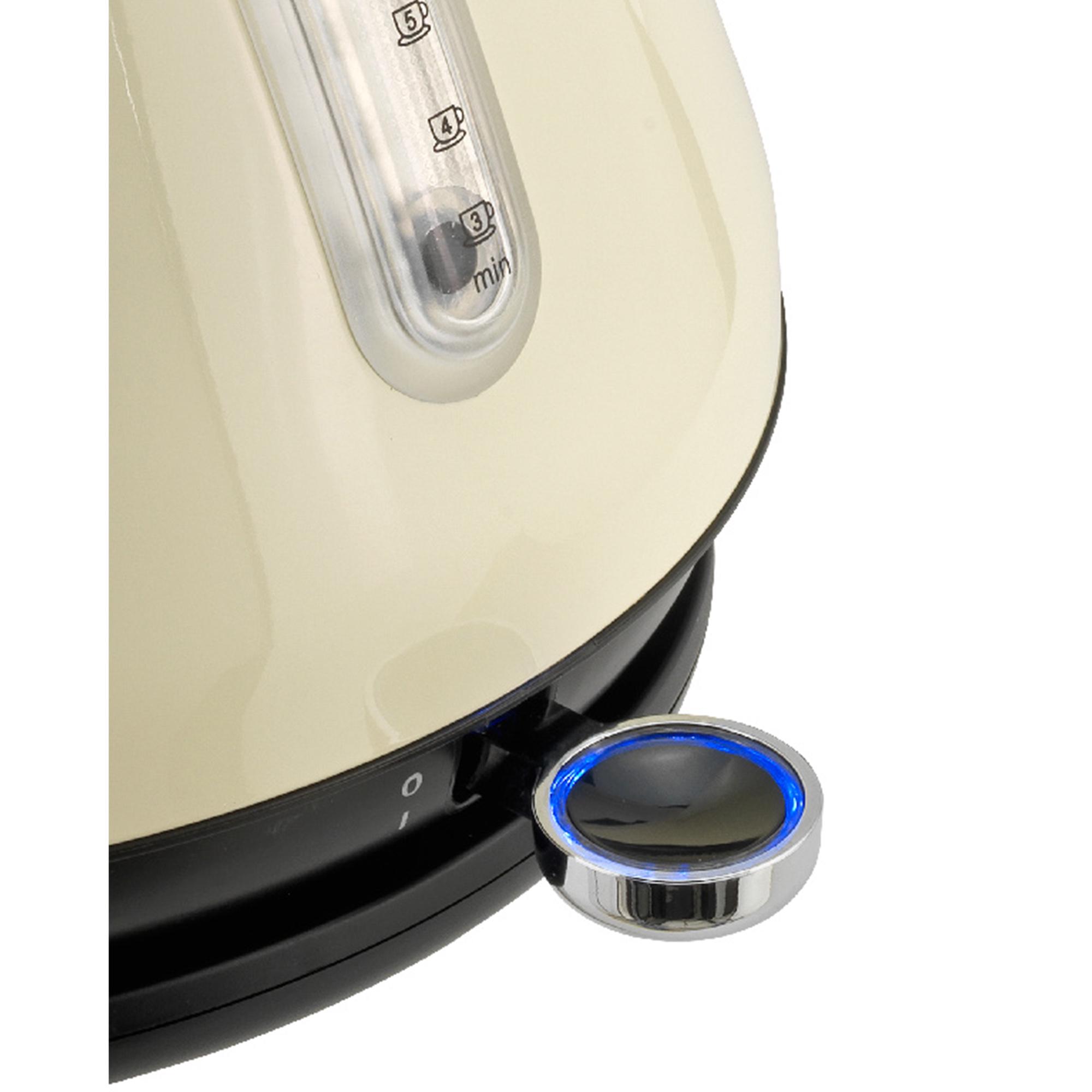 Cookworks Almond Metal Pyramid Kettle thumbnail 3