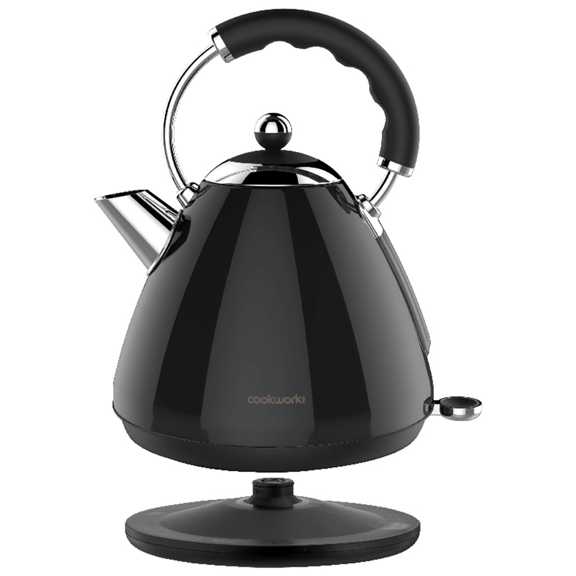 Cookworks Metal Pyramid Kettle Black thumbnail 4