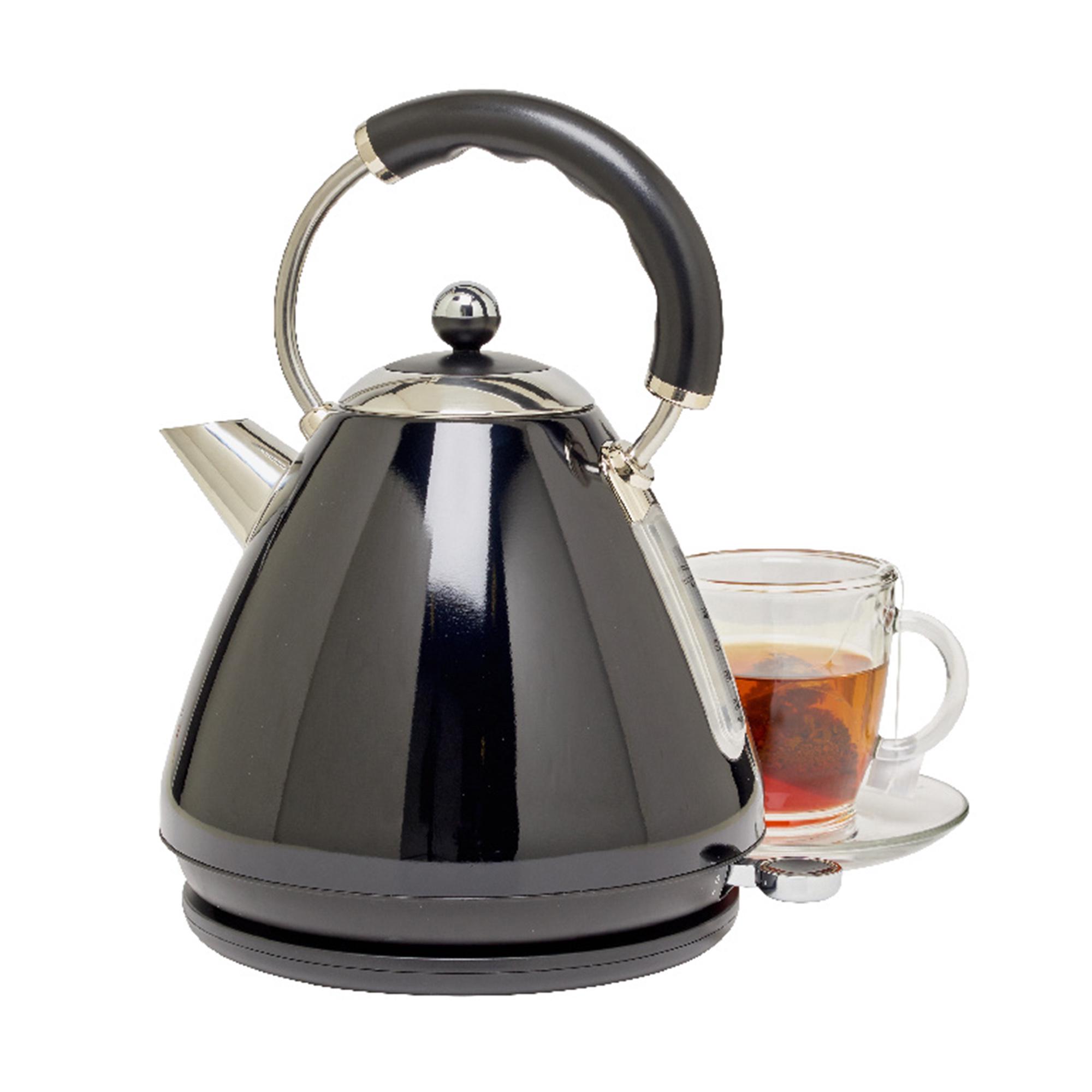 Cookworks Metal Pyramid Kettle Black thumbnail 5