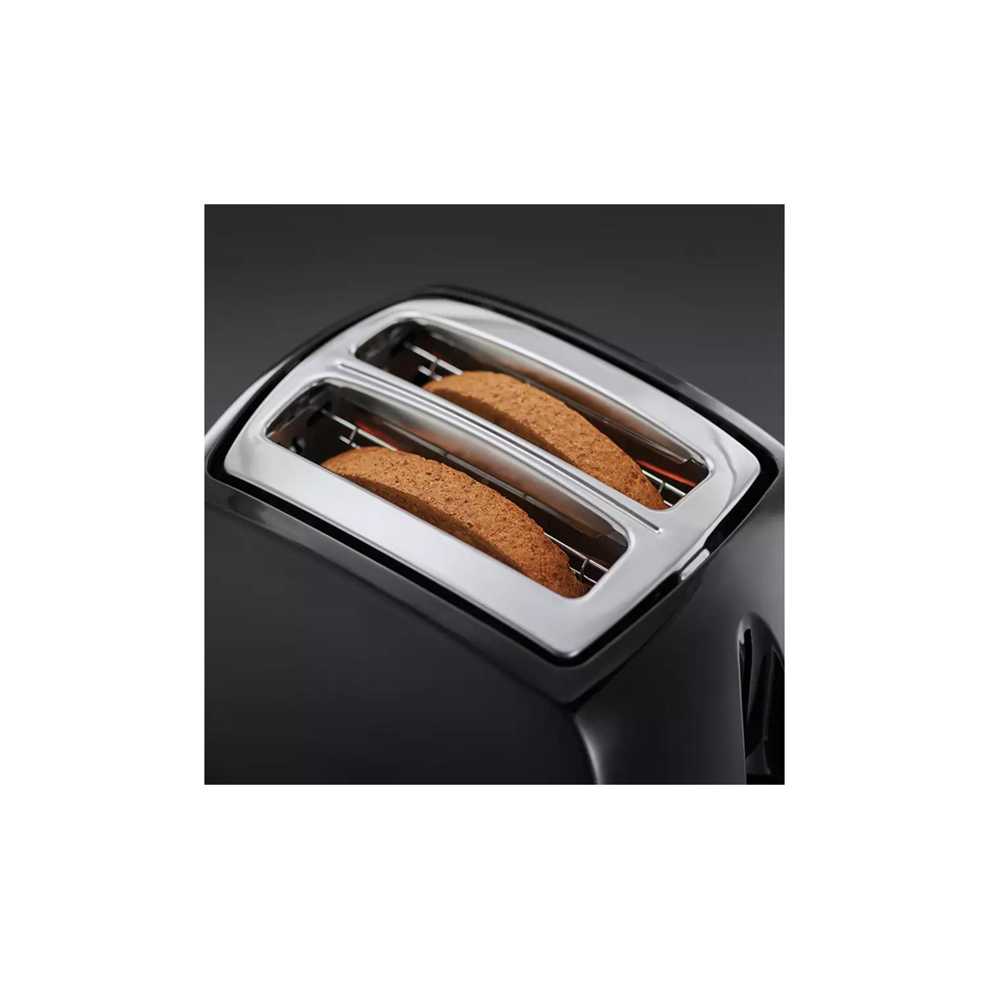 Russell Hobbs Textures 2 Slice Black Plastic Toaster 21641 thumbnail 3