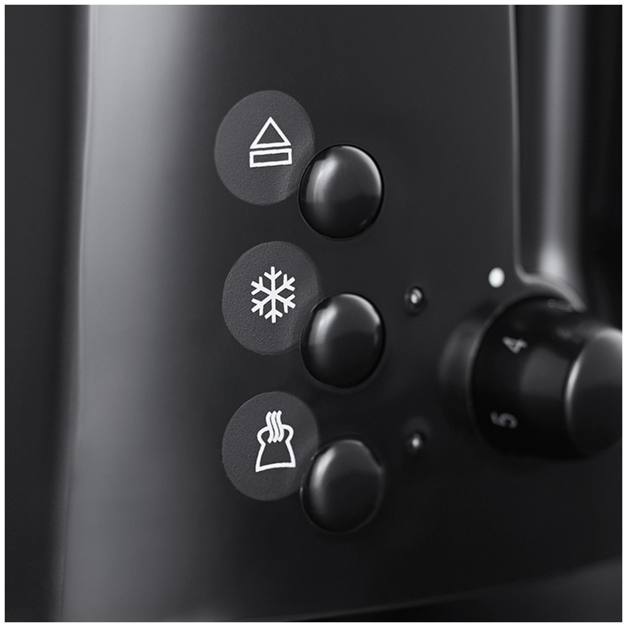 Russell Hobbs Textures 2 Slice Black Plastic Toaster 21641 thumbnail 5