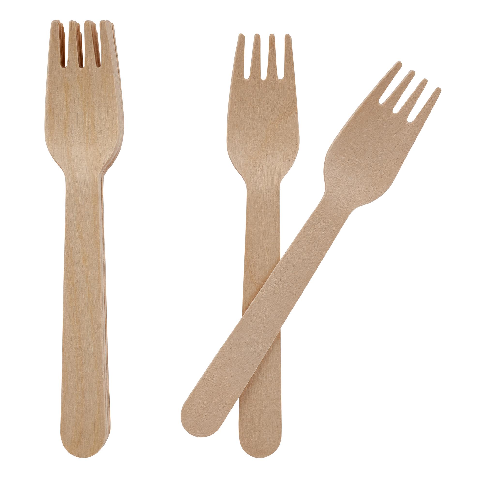 Sainsbury's Home Pack of 10 Wooden Forks
