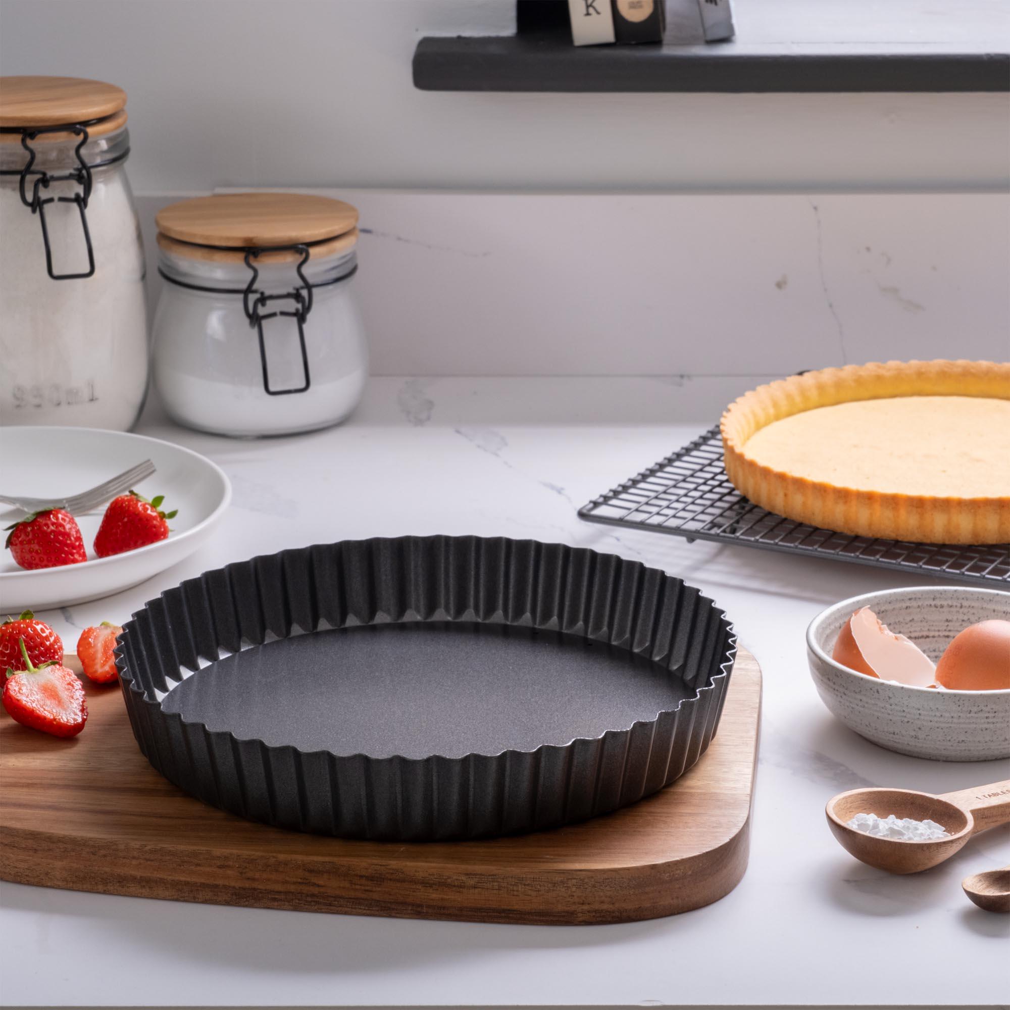 Habitat 23cm Non Stick Carbon Steel Quiche Tin thumbnail 2