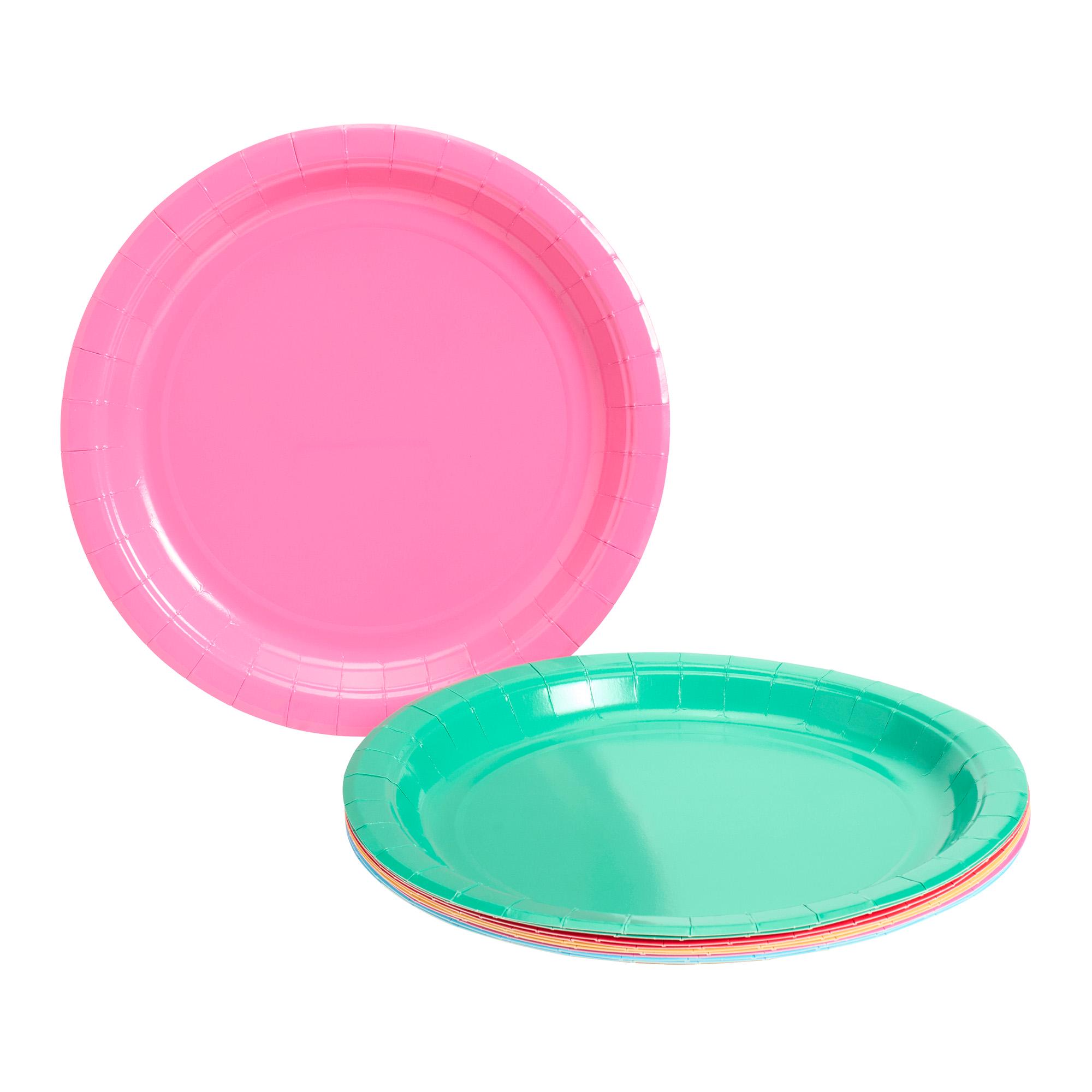 Sainsbury's Home Pack of 10 Rainbow Coloured Paper Plates