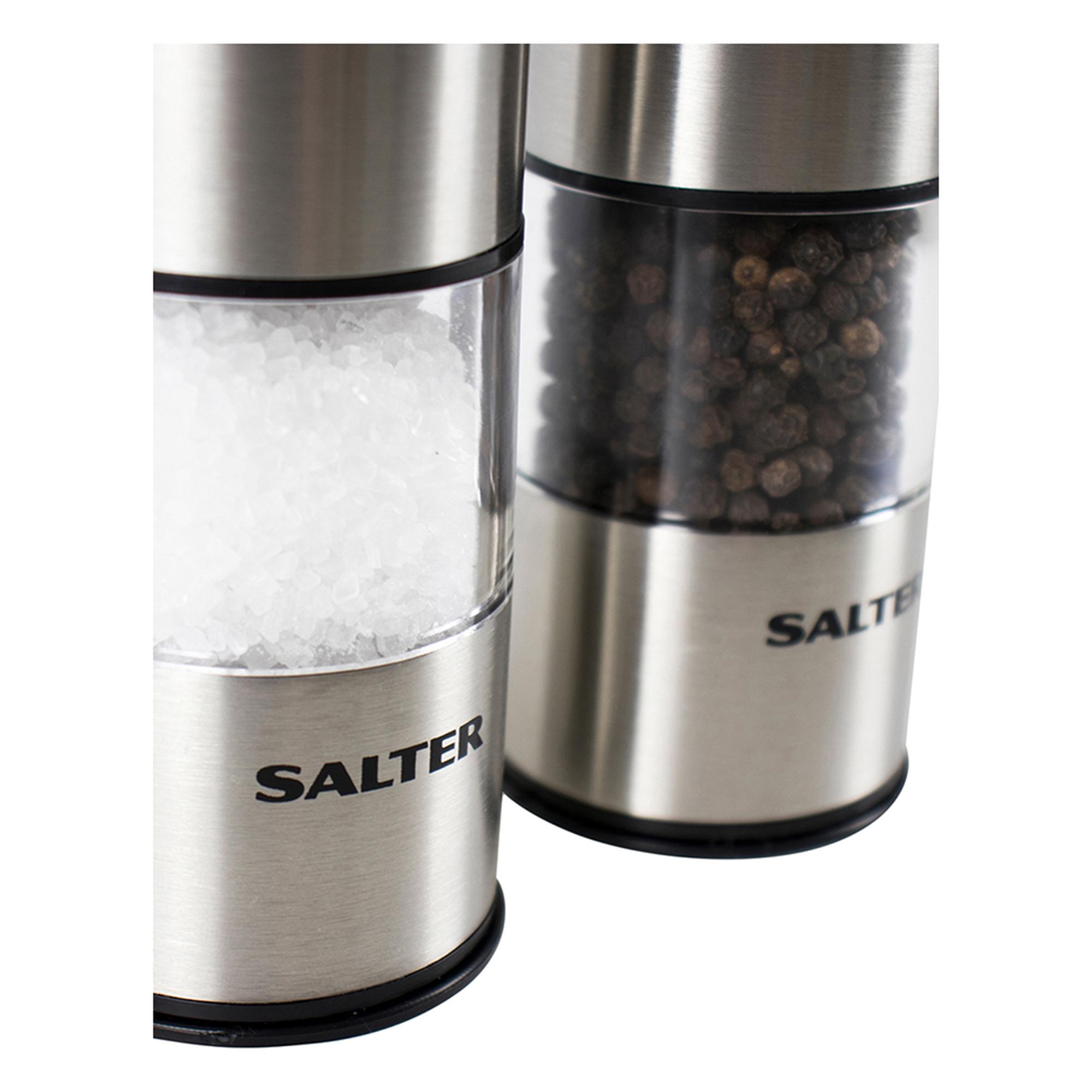 Salter Electronic Stainless Steel Mill Set - Silver thumbnail 3